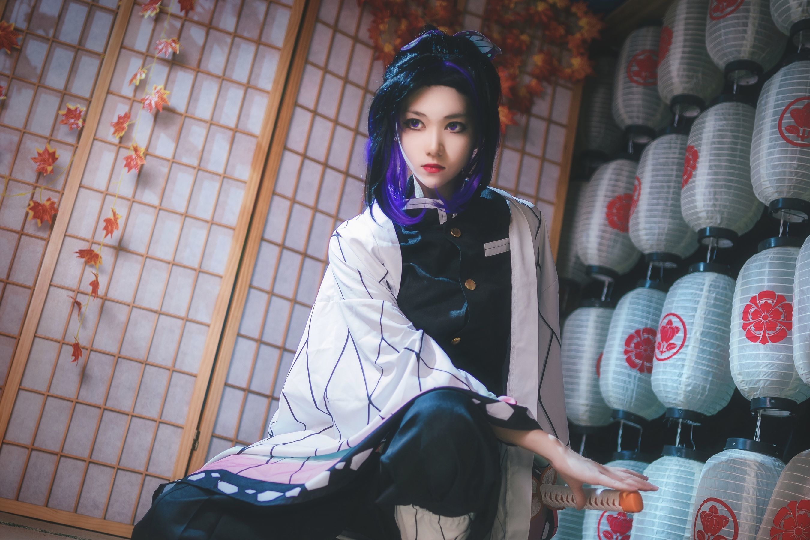 动漫博主南桃Momoko – 蝴蝶忍队服 Cosplay-第10张