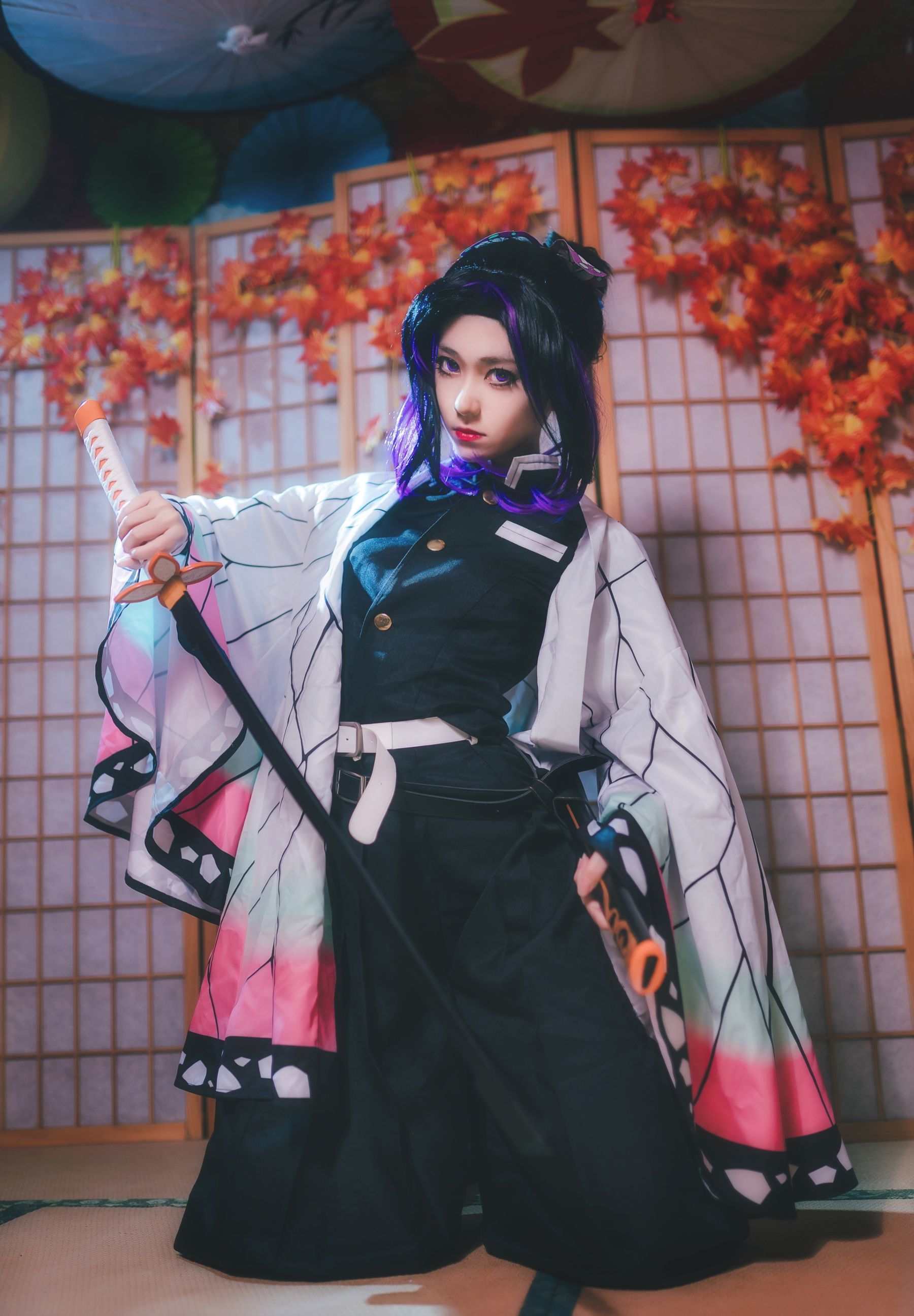 动漫博主南桃Momoko – 蝴蝶忍队服 Cosplay-第11张