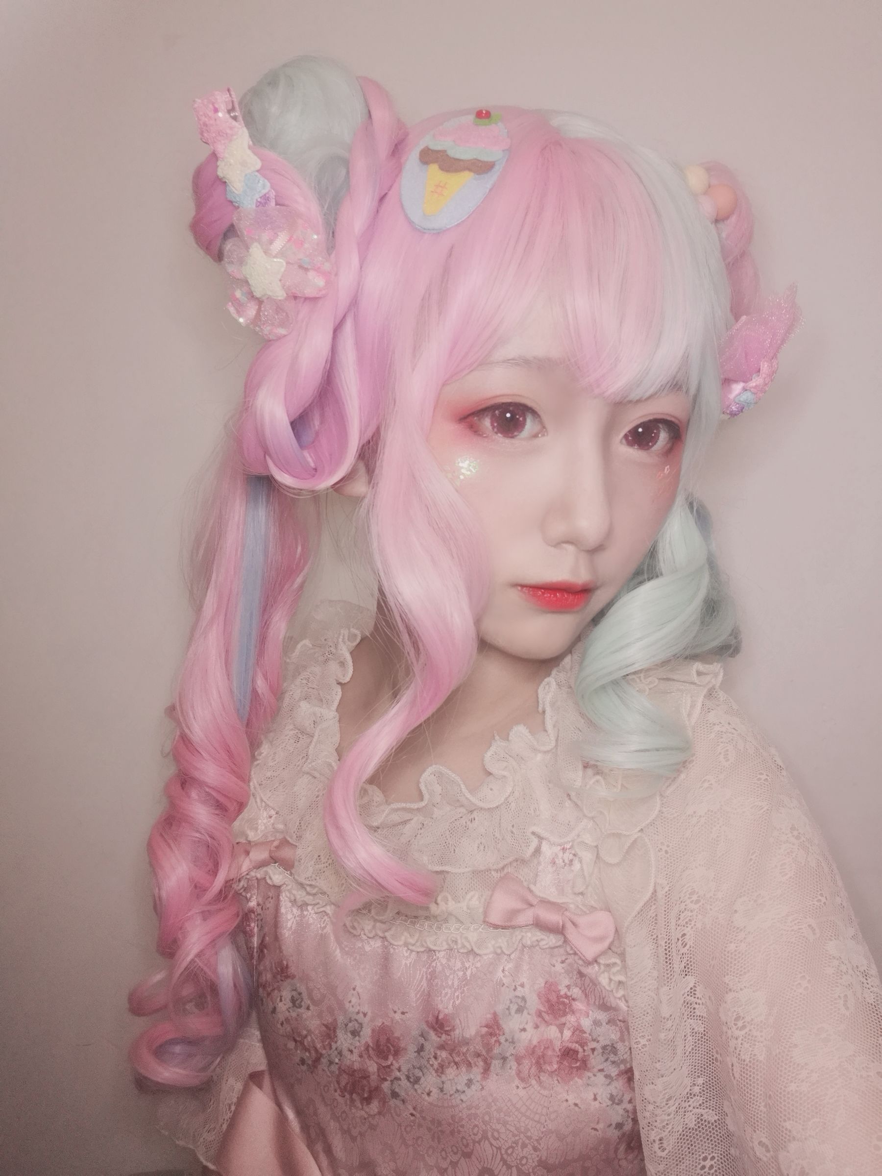 动漫博主弦音sic – lolita草莓薄荷冰淇淋 Cosplay-第2张