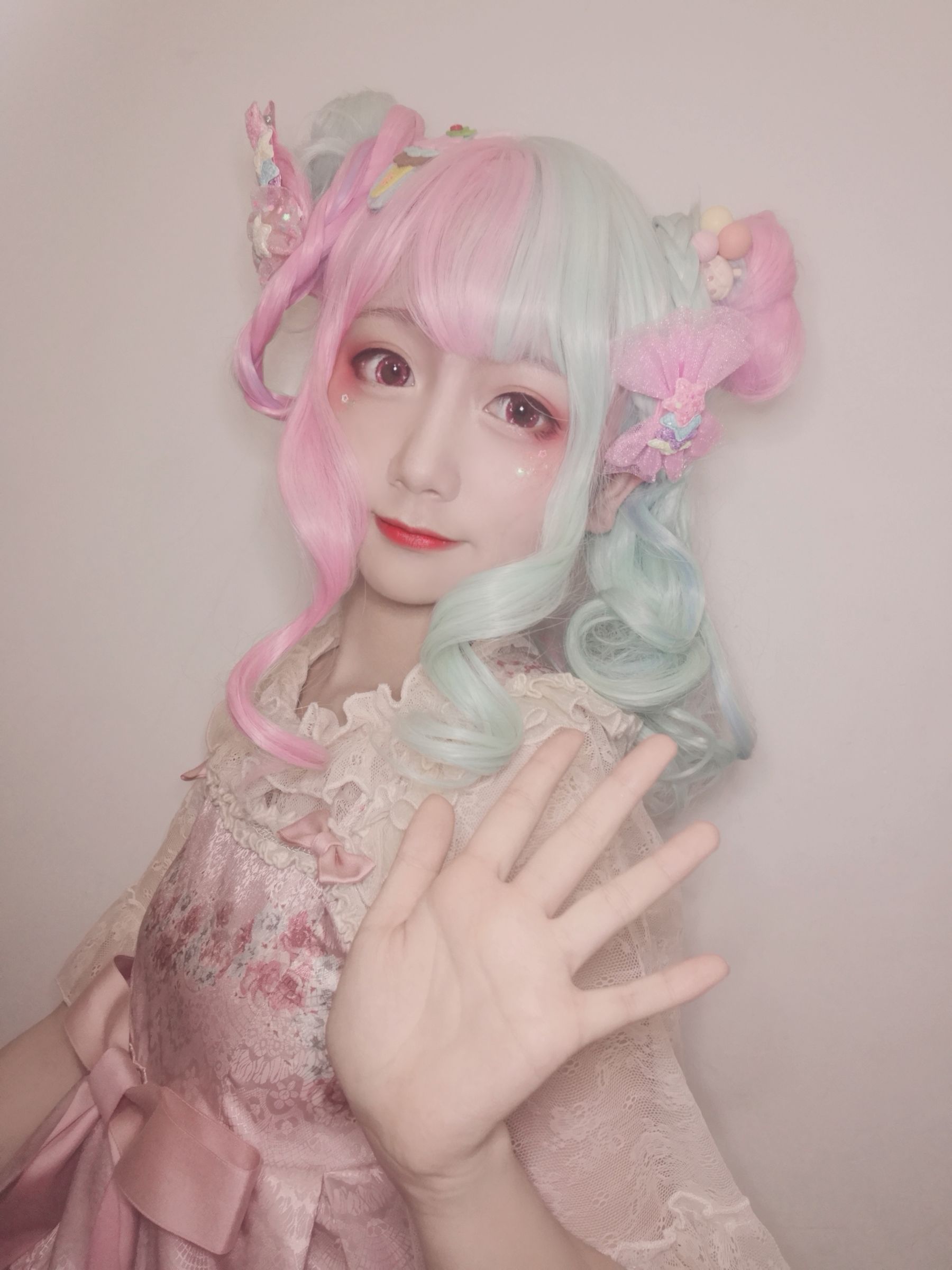 动漫博主弦音sic – lolita草莓薄荷冰淇淋 Cosplay-第6张