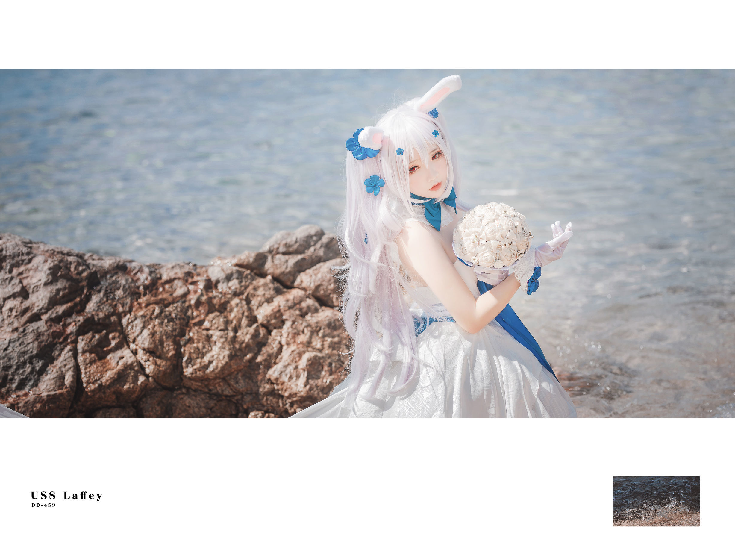 可爱人气Coser面饼仙儿 – 拉菲婚纱 Cosplay-第4张