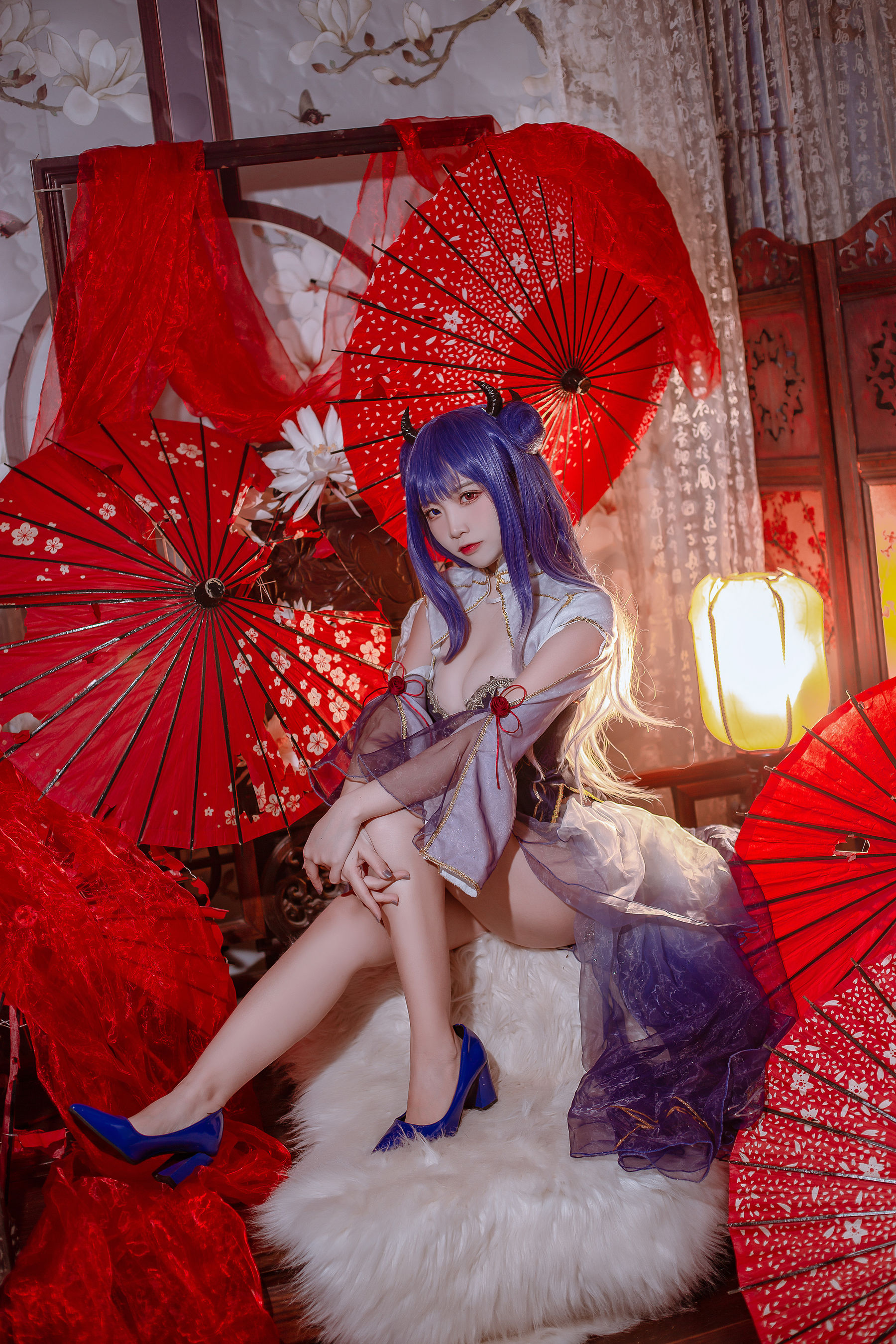 人气Coser二佐Nisa – 碧蓝 伊吹旗袍 Cosplay-第1张