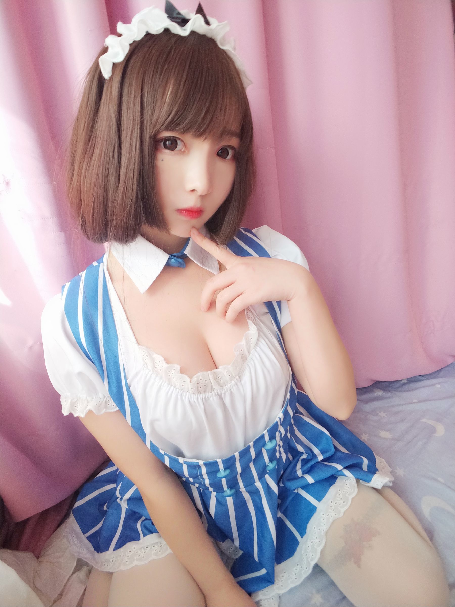 二次元美女古川kagura 加藤惠女仆 Cosplay-第1张