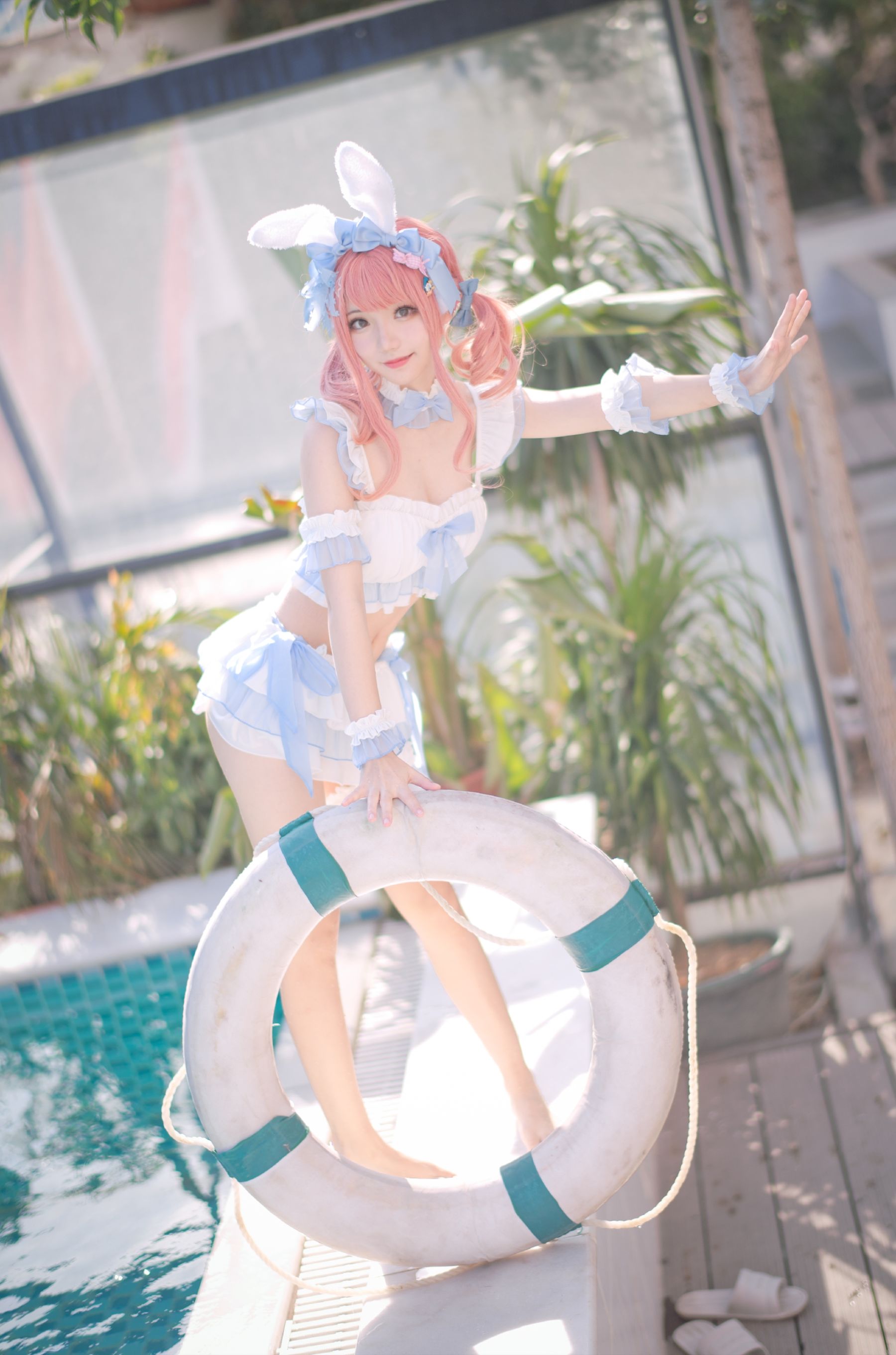 花柒Hana – 夏日甜芯 泳装 Cosplay-第1张