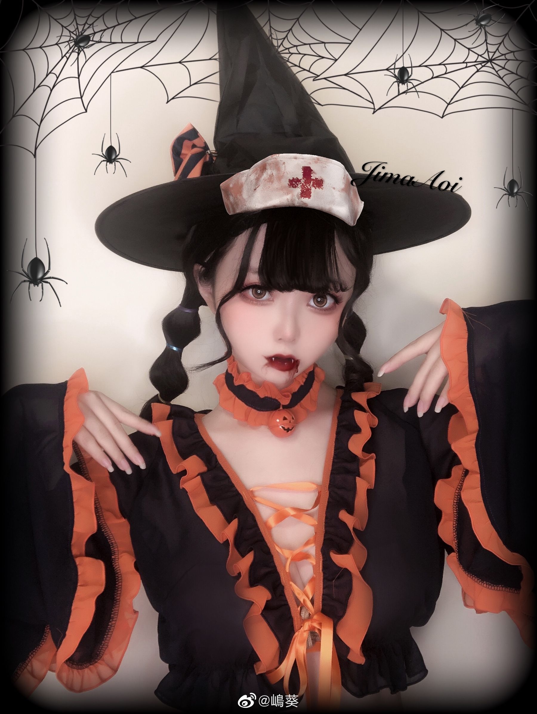 微博美女嶋葵 万圣节小恶魔 Cosplay-第4张