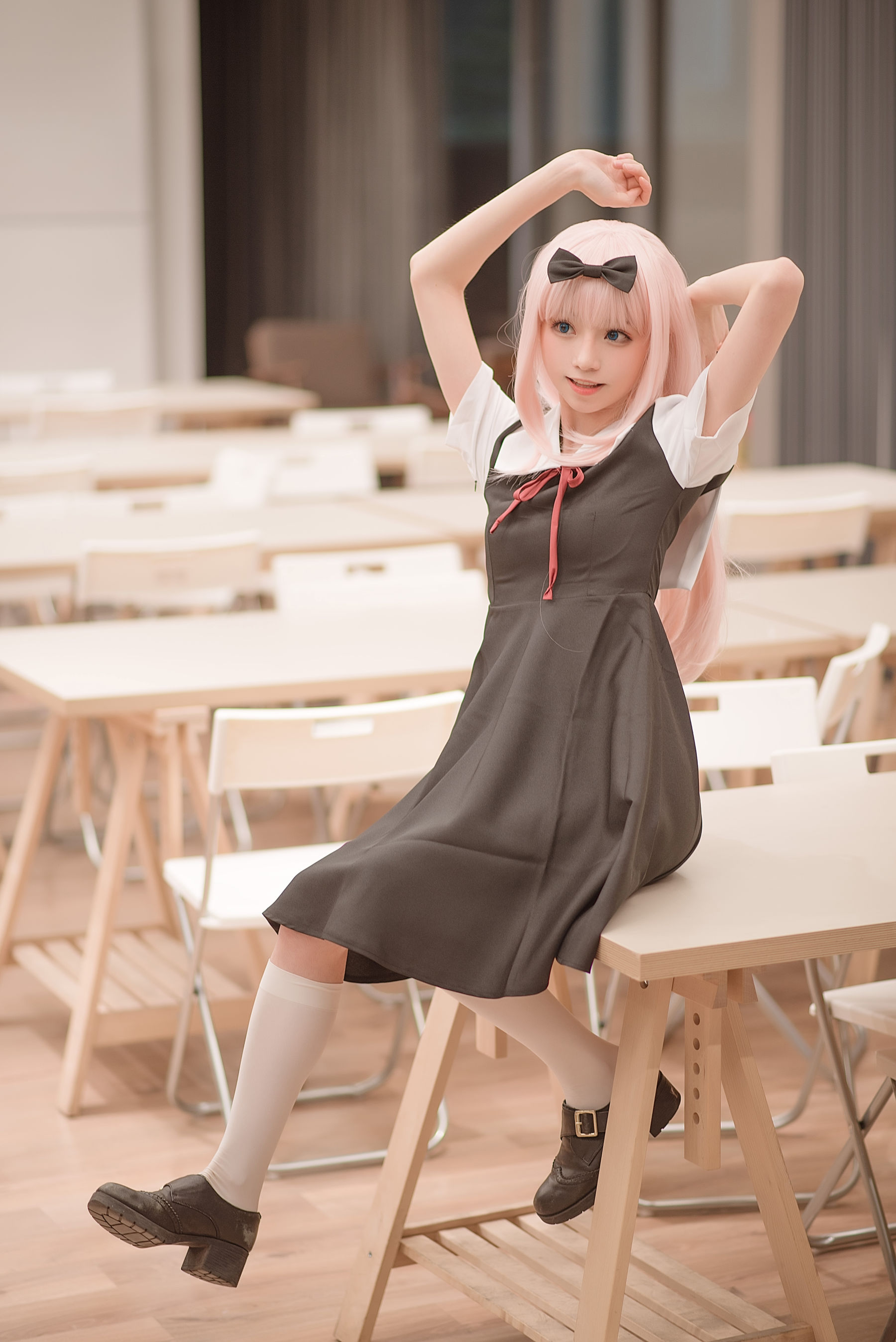 动漫博主Kitaro_绮太郎 – 藤原千花 Cosplay-第5张