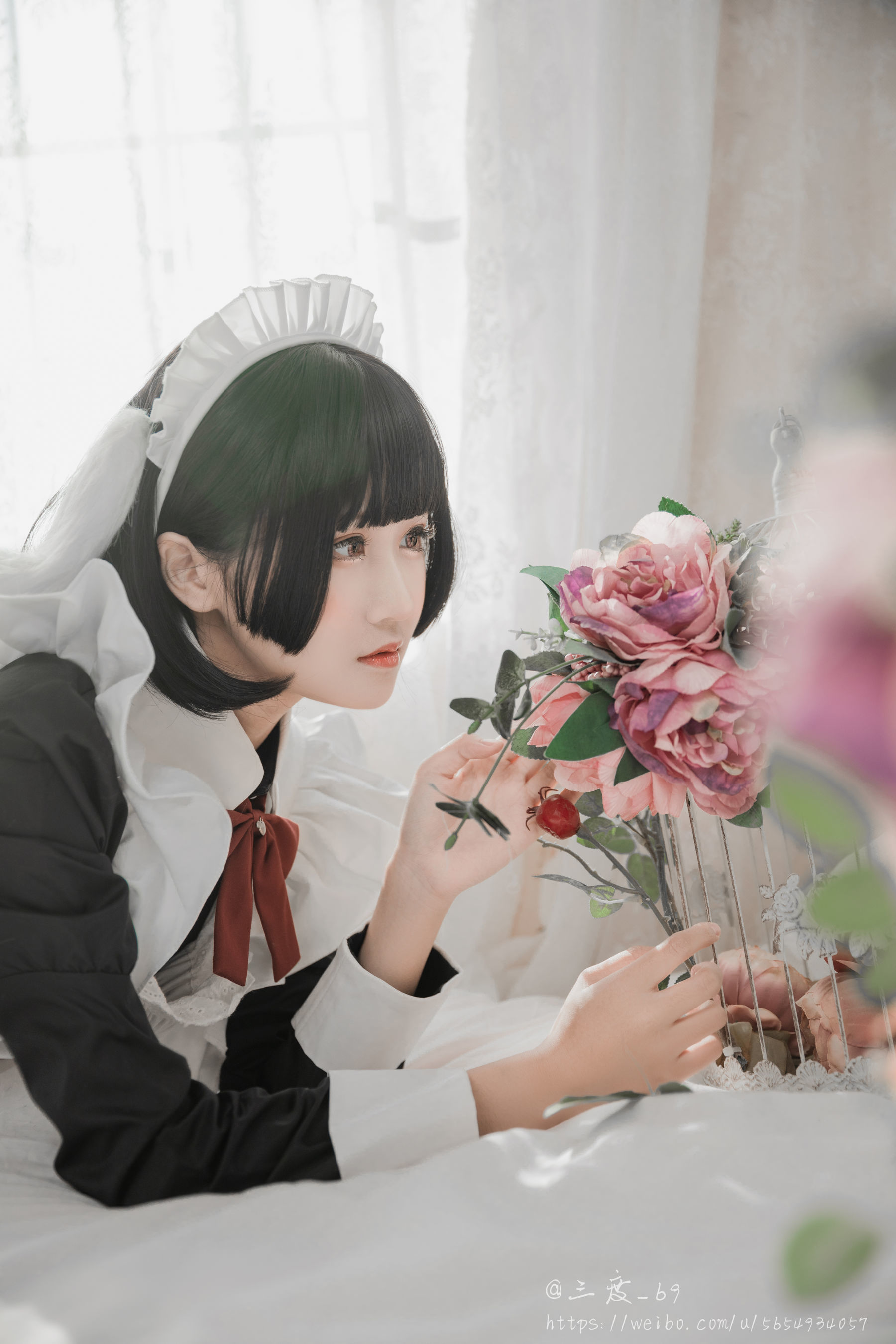 微博妹子三度_69 兔耳女仆 Cosplay-第1张