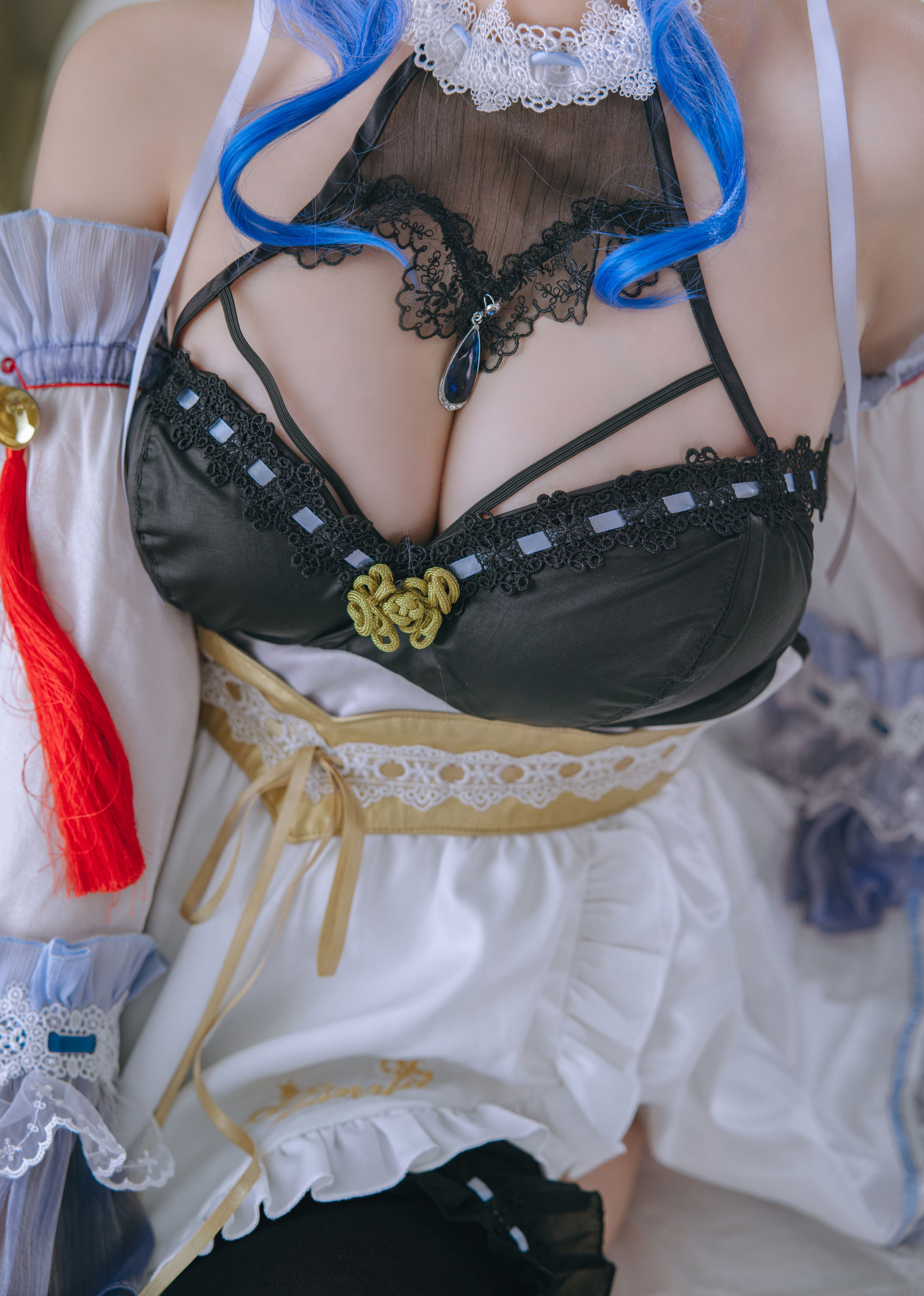 Cosplay日奈娇 – 甘雨女仆 Cosplay-第1张