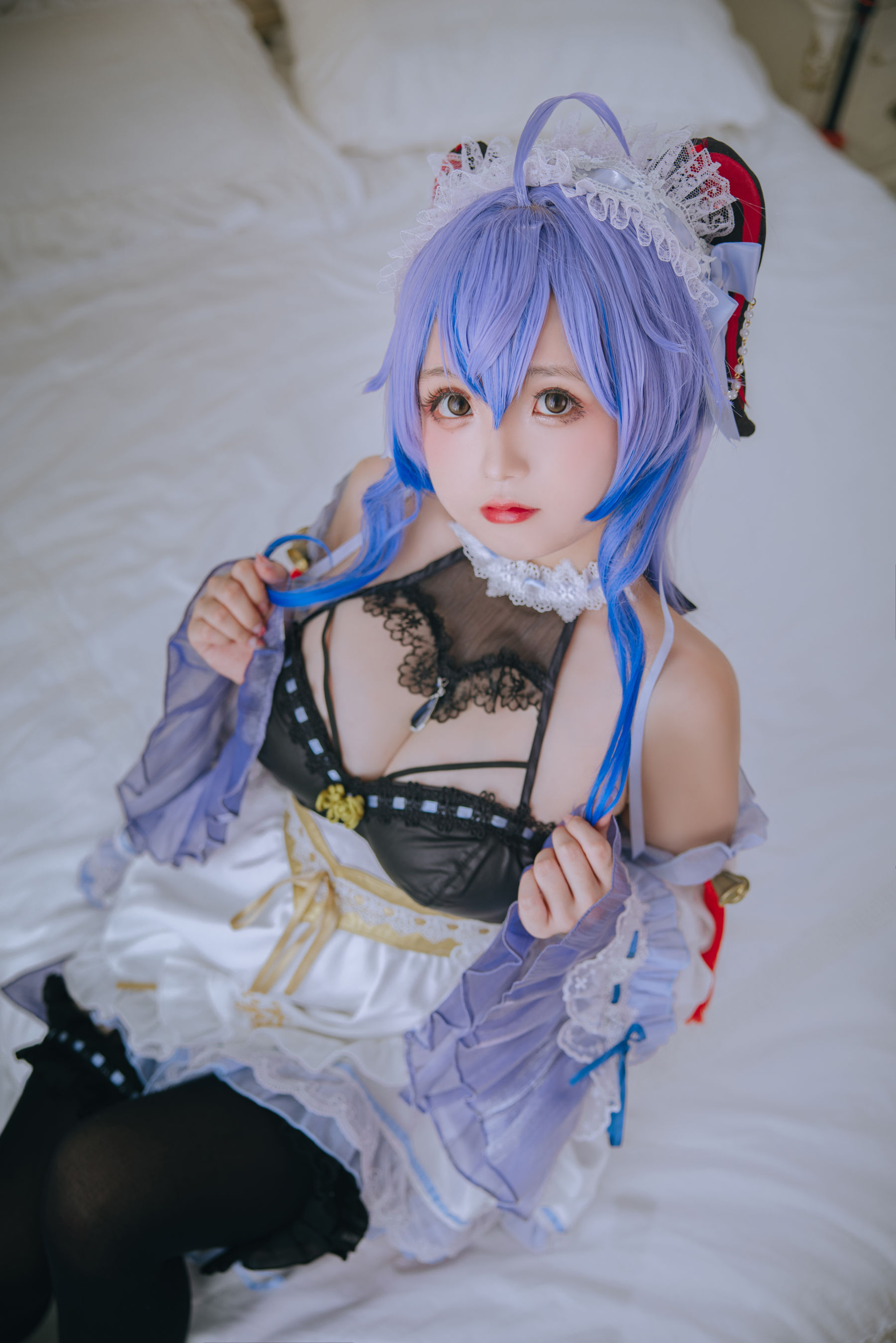Cosplay日奈娇 – 甘雨女仆 Cosplay-第4张