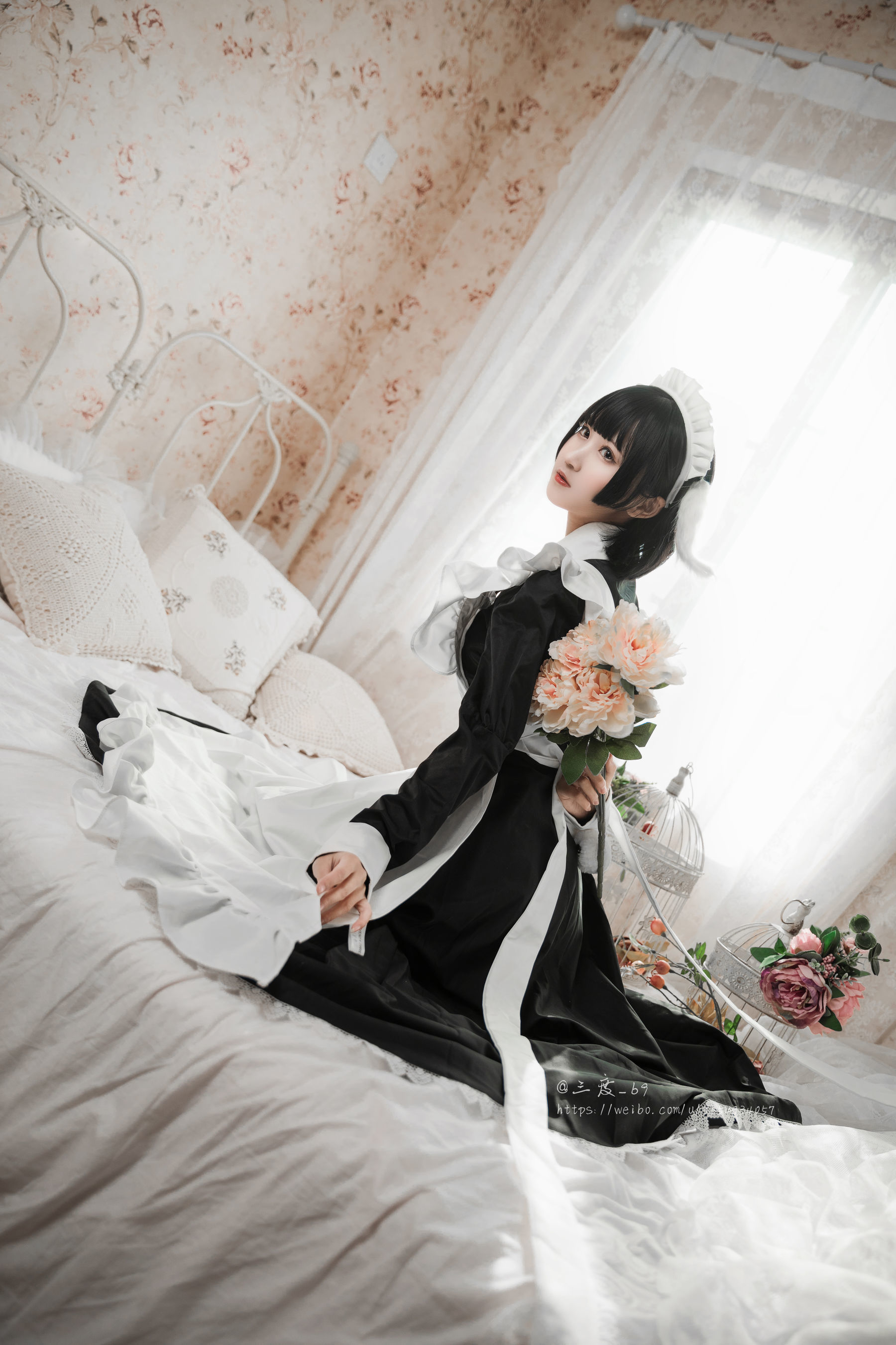 微博妹子三度_69 兔耳女仆 Cosplay-第33张