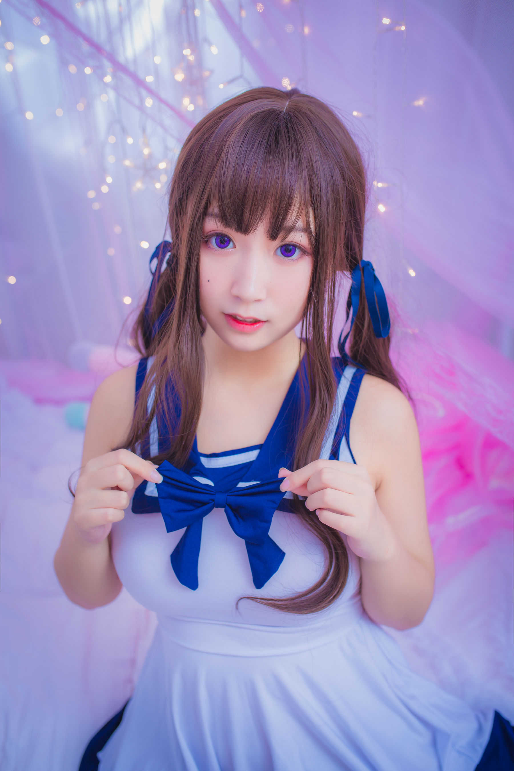 巨乳猫九酱Sakura – 连衣水手服 Cosplay-第2张