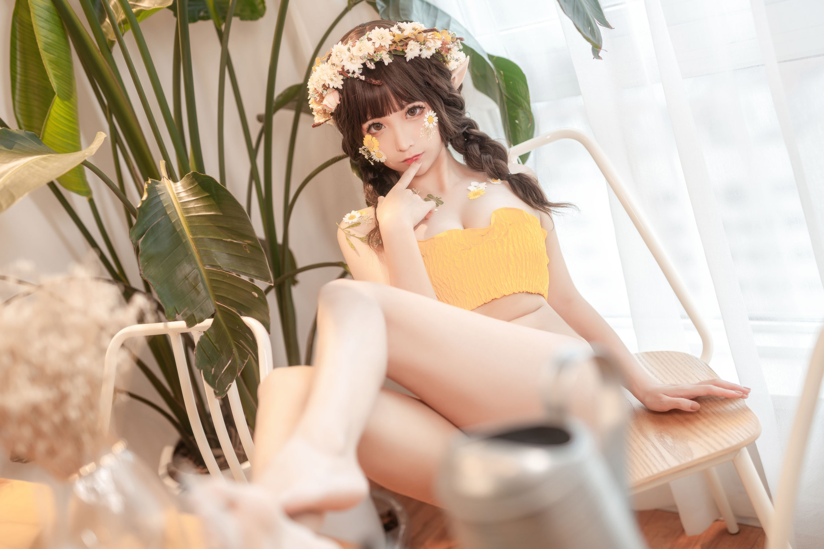 动漫博主蠢沫沫 – 尖耳国度 花精灵 Cosplay-第3张