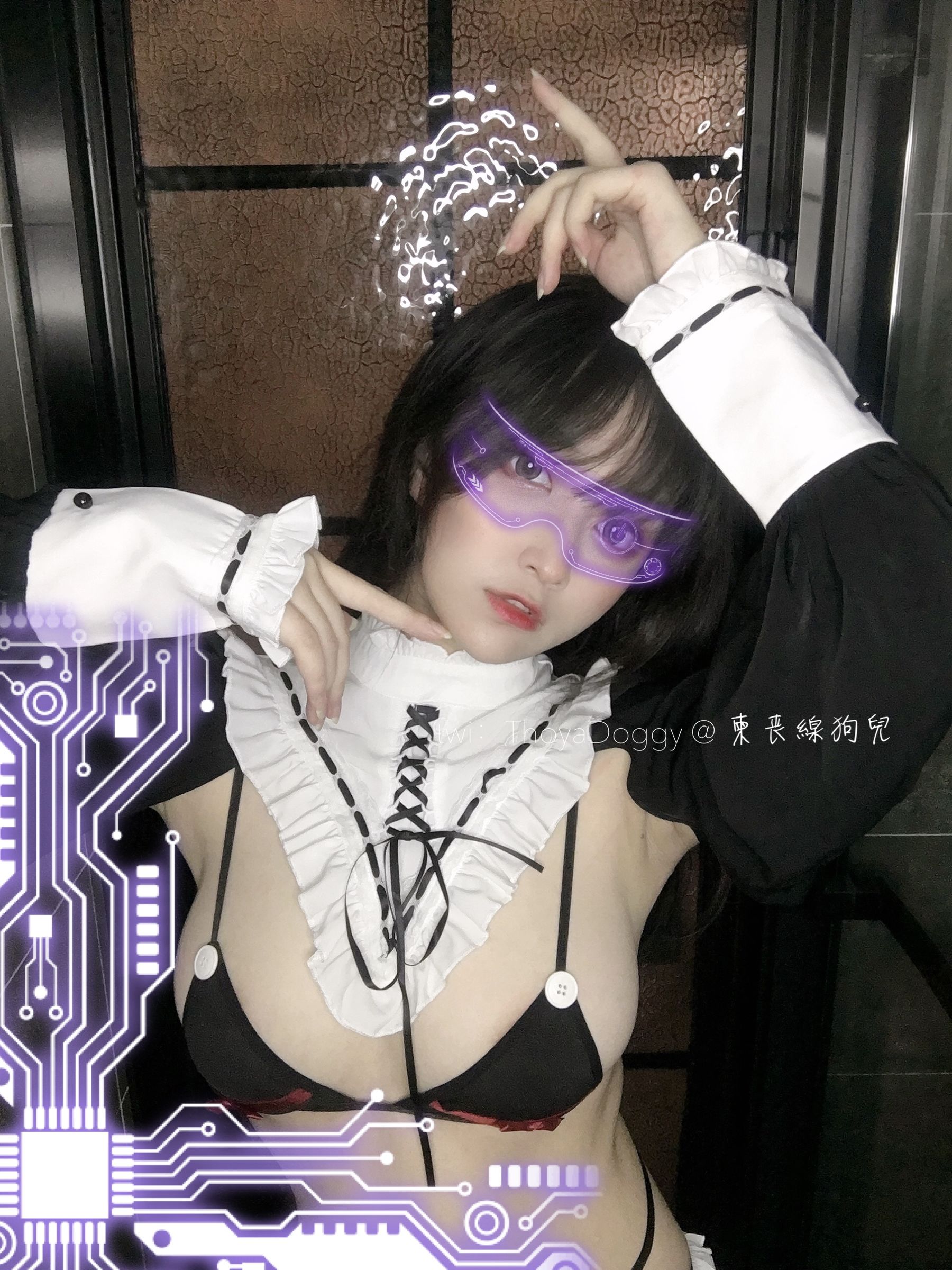 奇行家狗崽 – 黑白无相 Cosplay-第5张