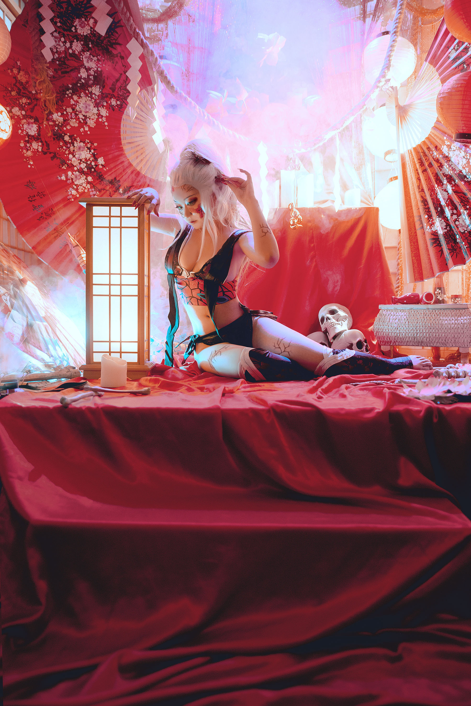 动漫博主恩田直幸 – 堕姬 Cosplay-第1张