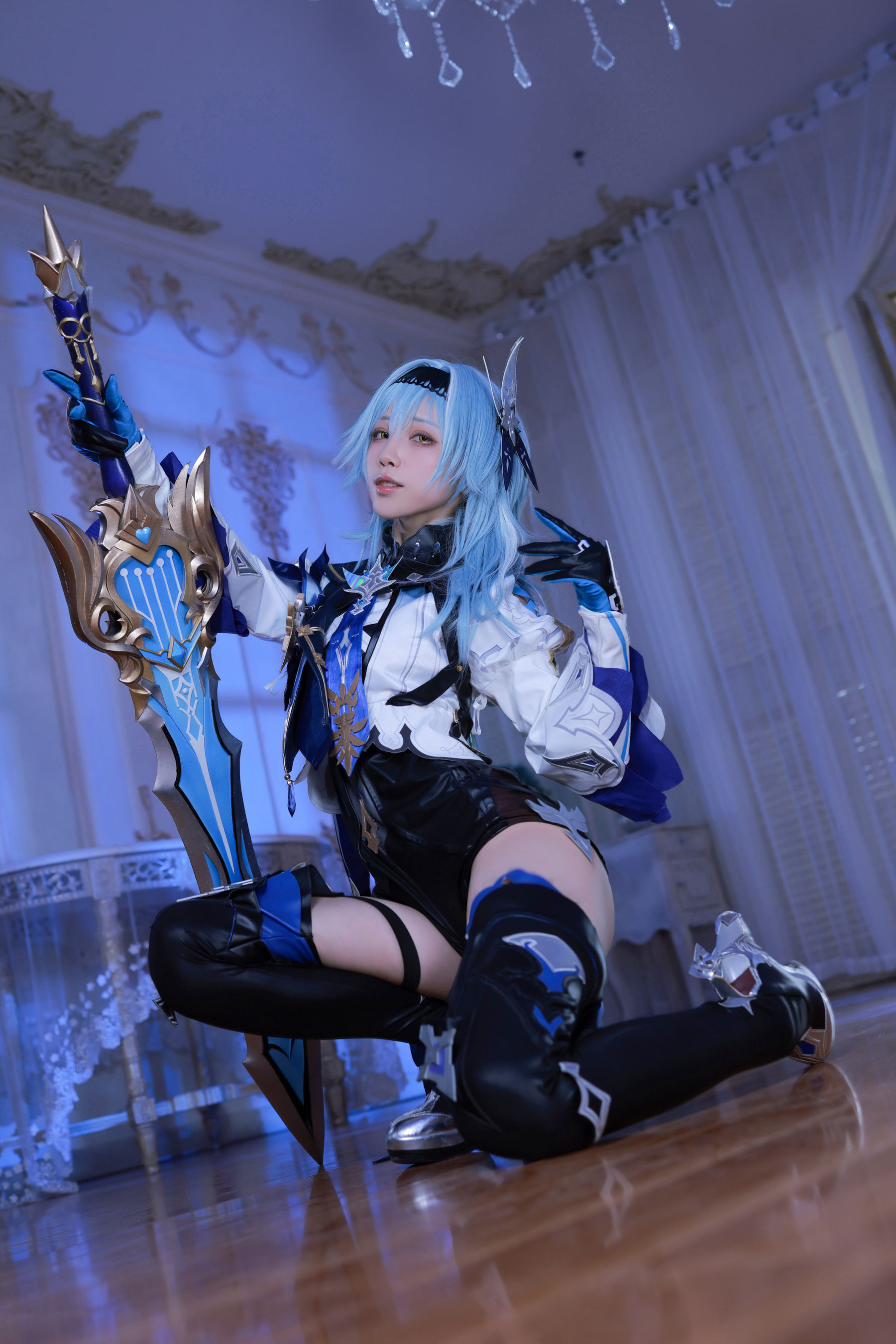 动漫博主水淼aqua – 原神优菈 原造 Cosplay-第9张