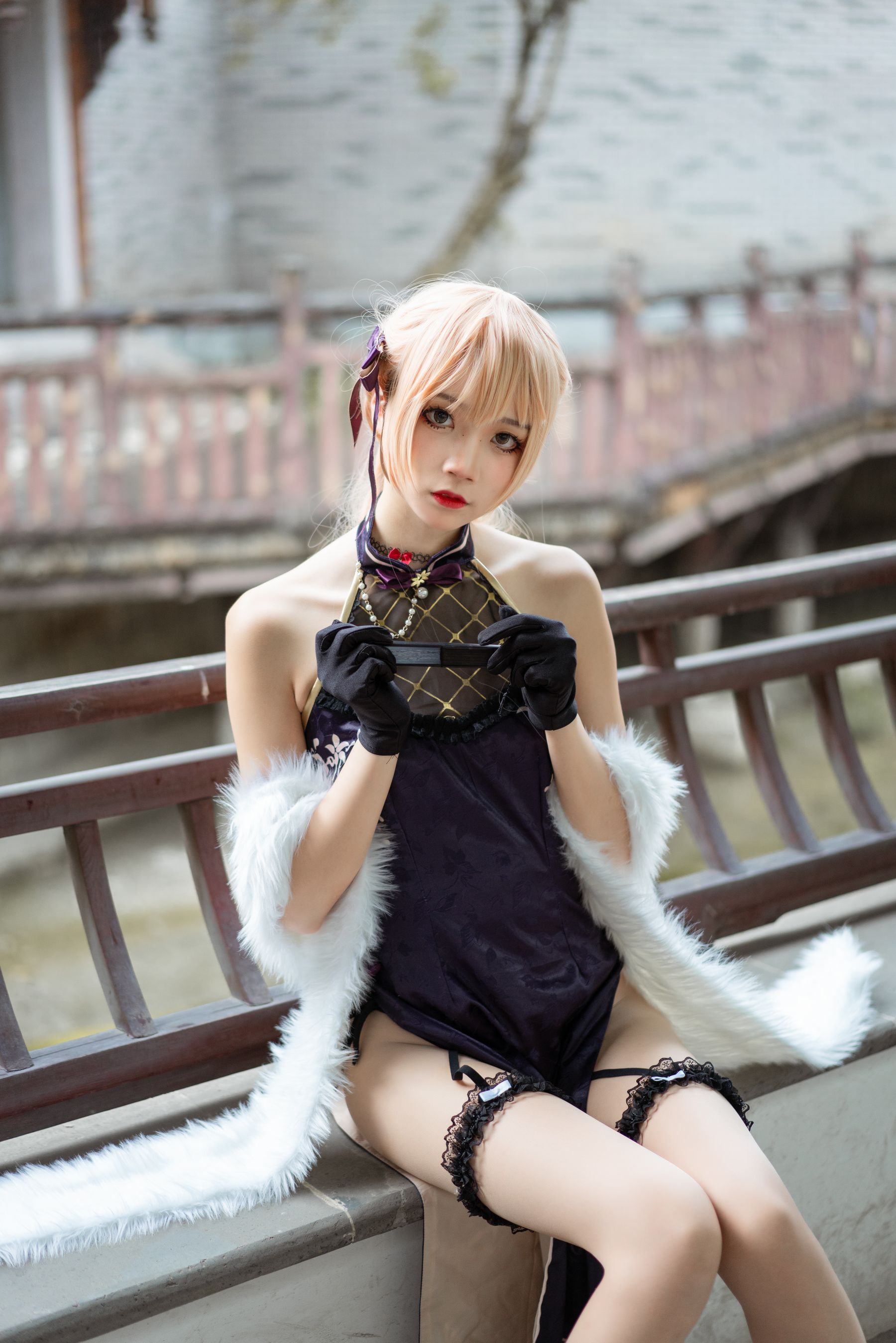清纯少女五更百鬼 – OTS-14旗袍 Cosplay-第4张