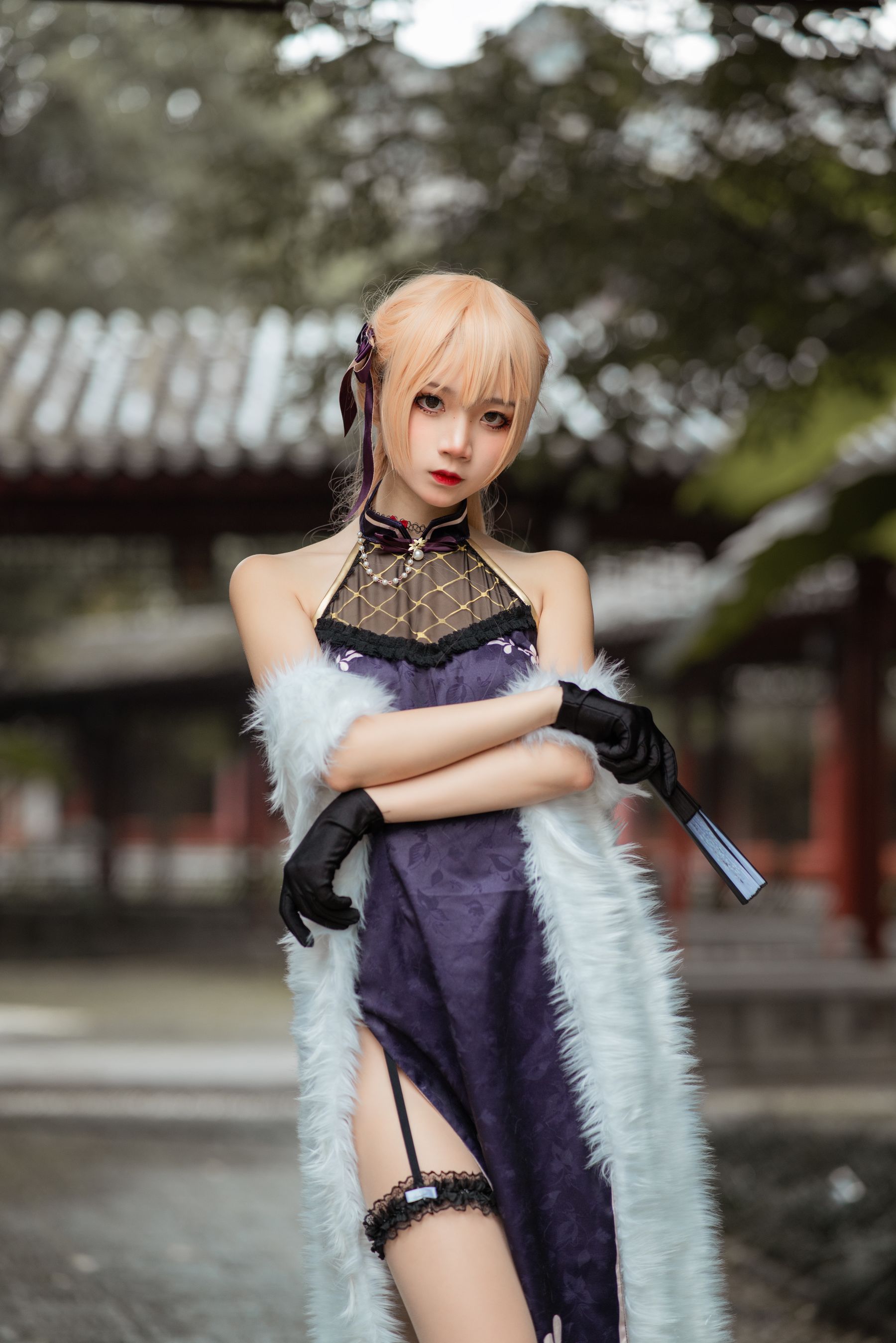 清纯少女五更百鬼 – OTS-14旗袍 Cosplay-第7张