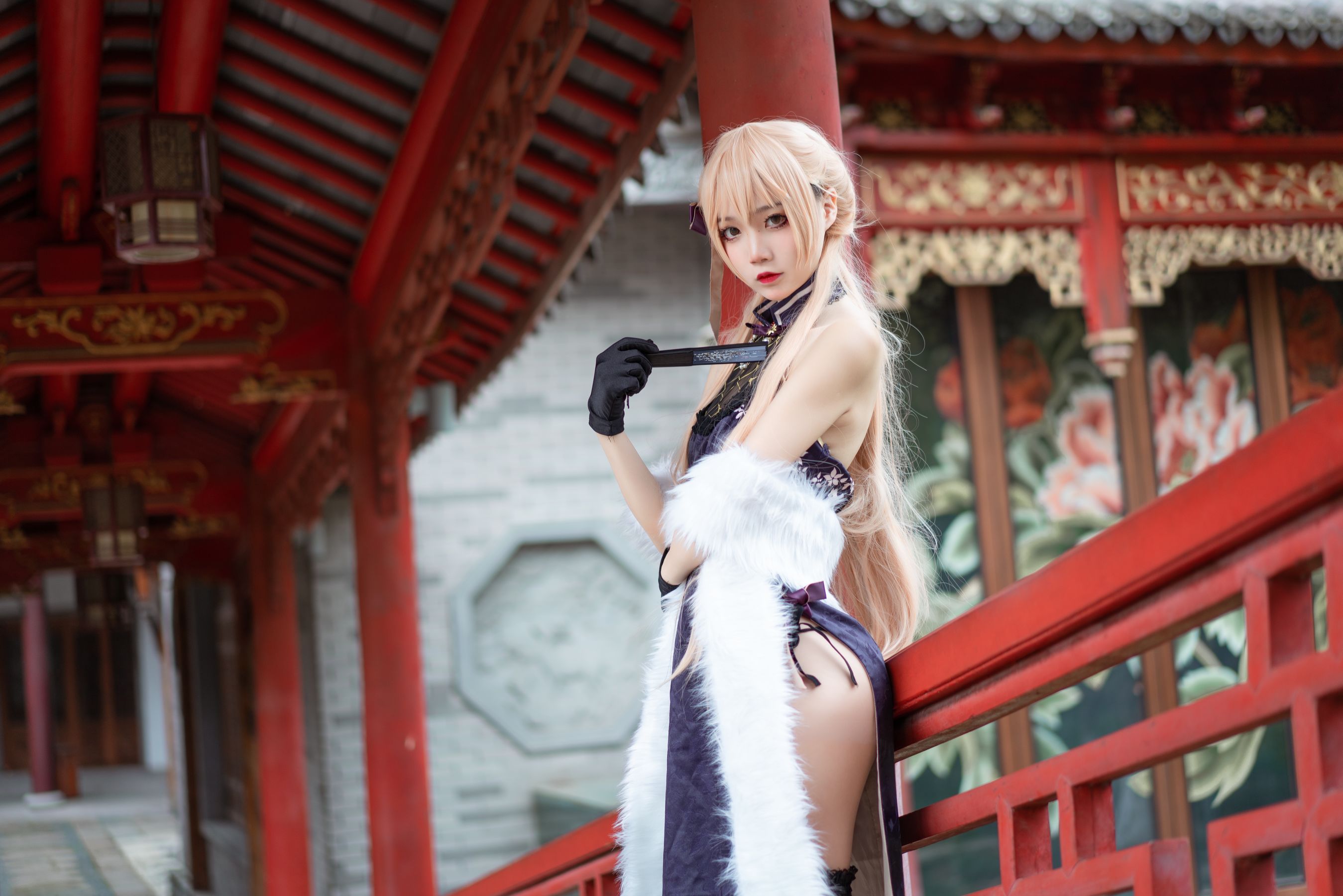 清纯少女五更百鬼 – OTS-14旗袍 Cosplay-第8张