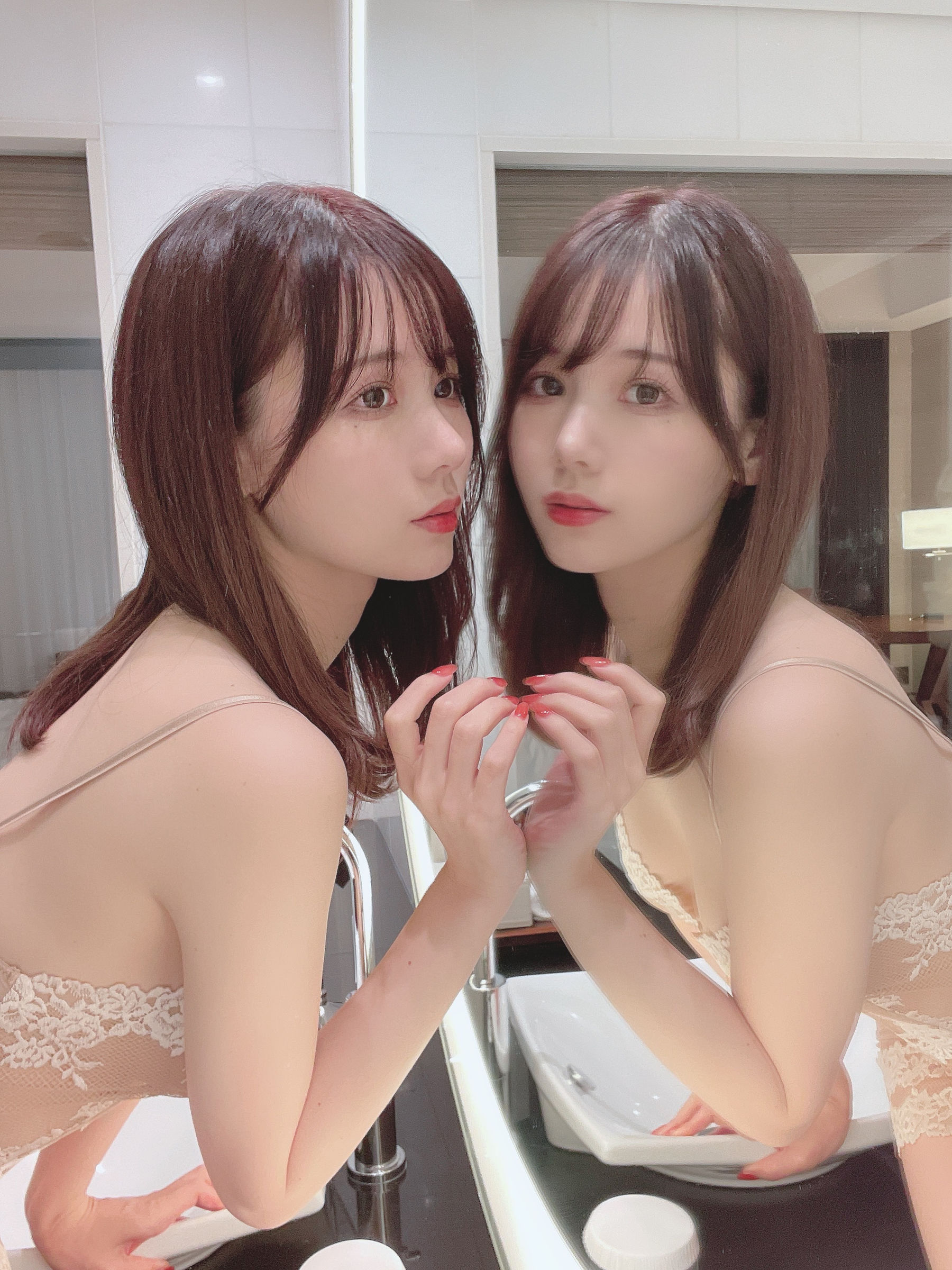 日本甜美COSERけんけん[fantia] 20211124-透け肌キャミソール Cosplay-第1张