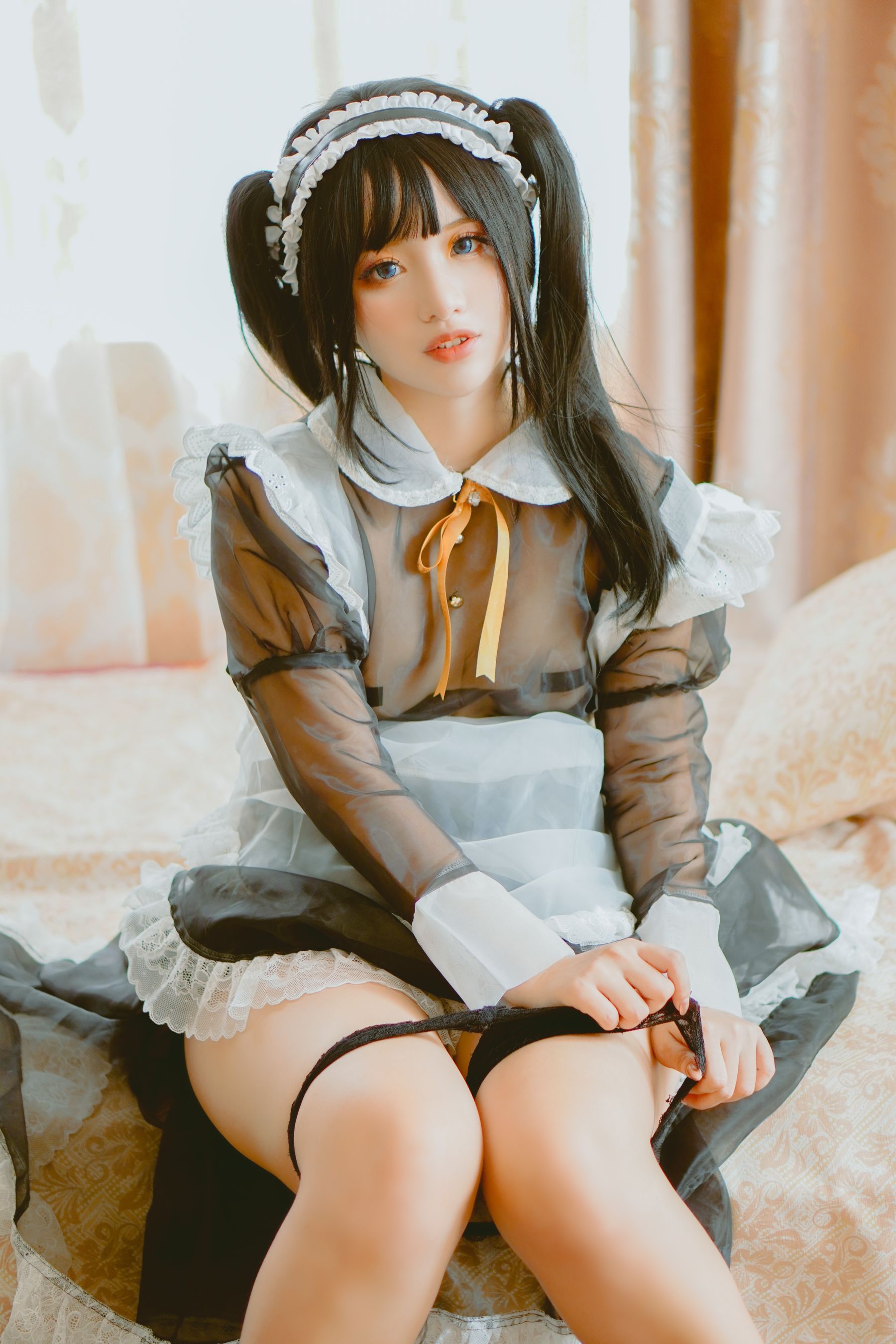 Chono Black – Transparent Maid Cosplay-第16张