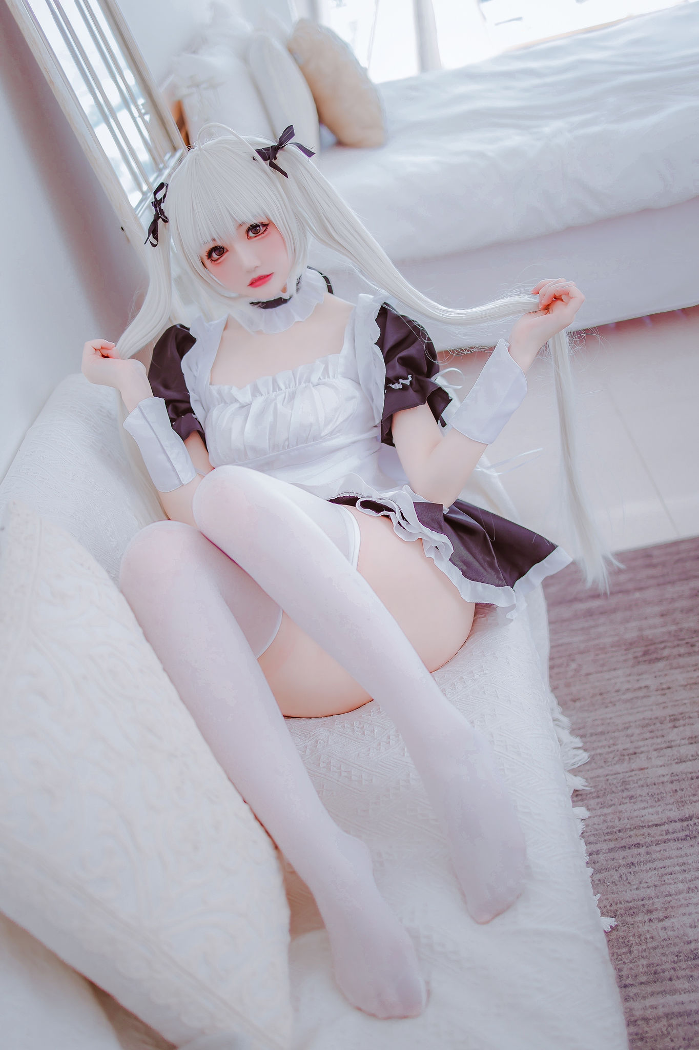 Coser衣衣 – 穹妹女仆 Cosplay-第4张