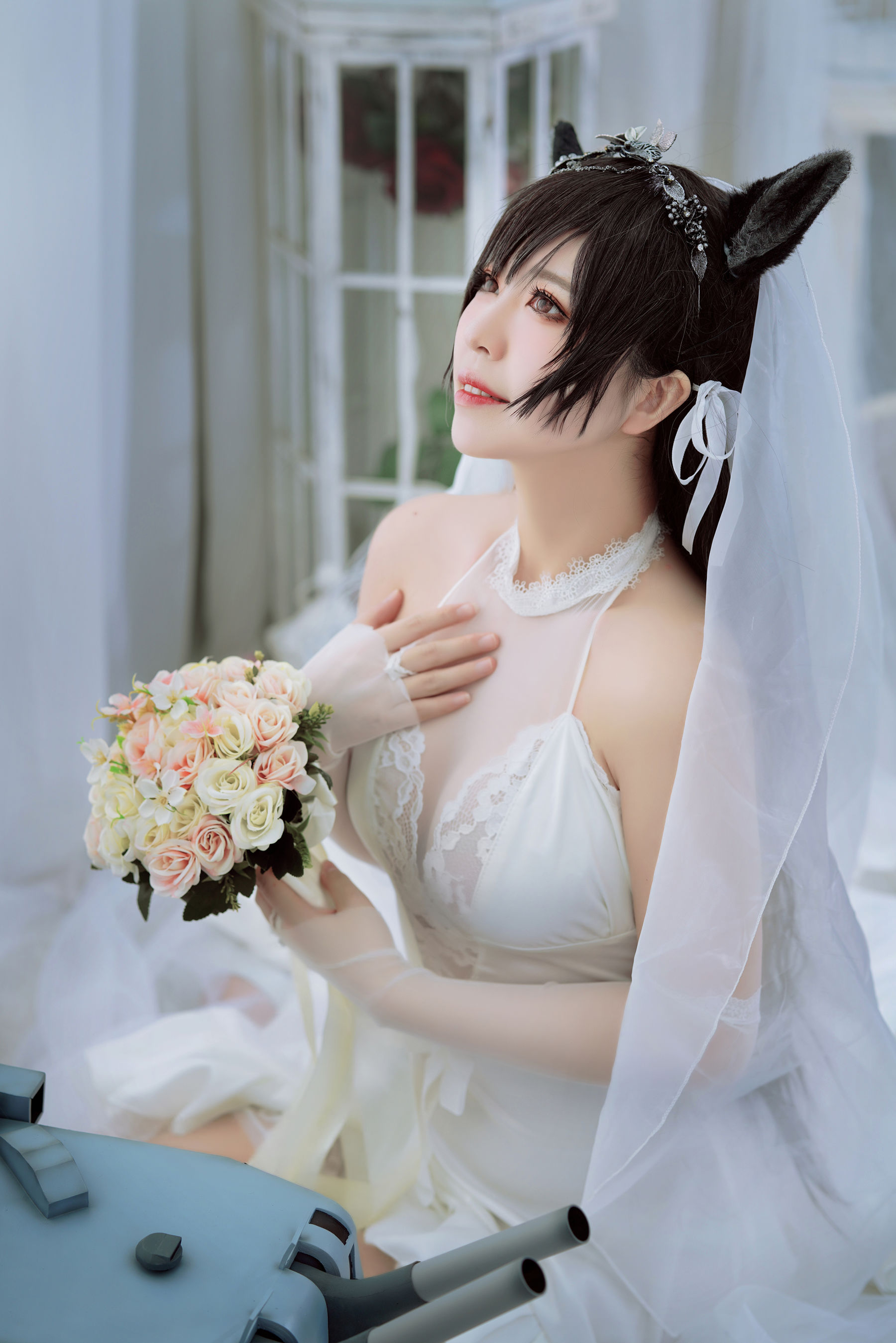 半半子 爱宕花嫁 Cosplay-第3张