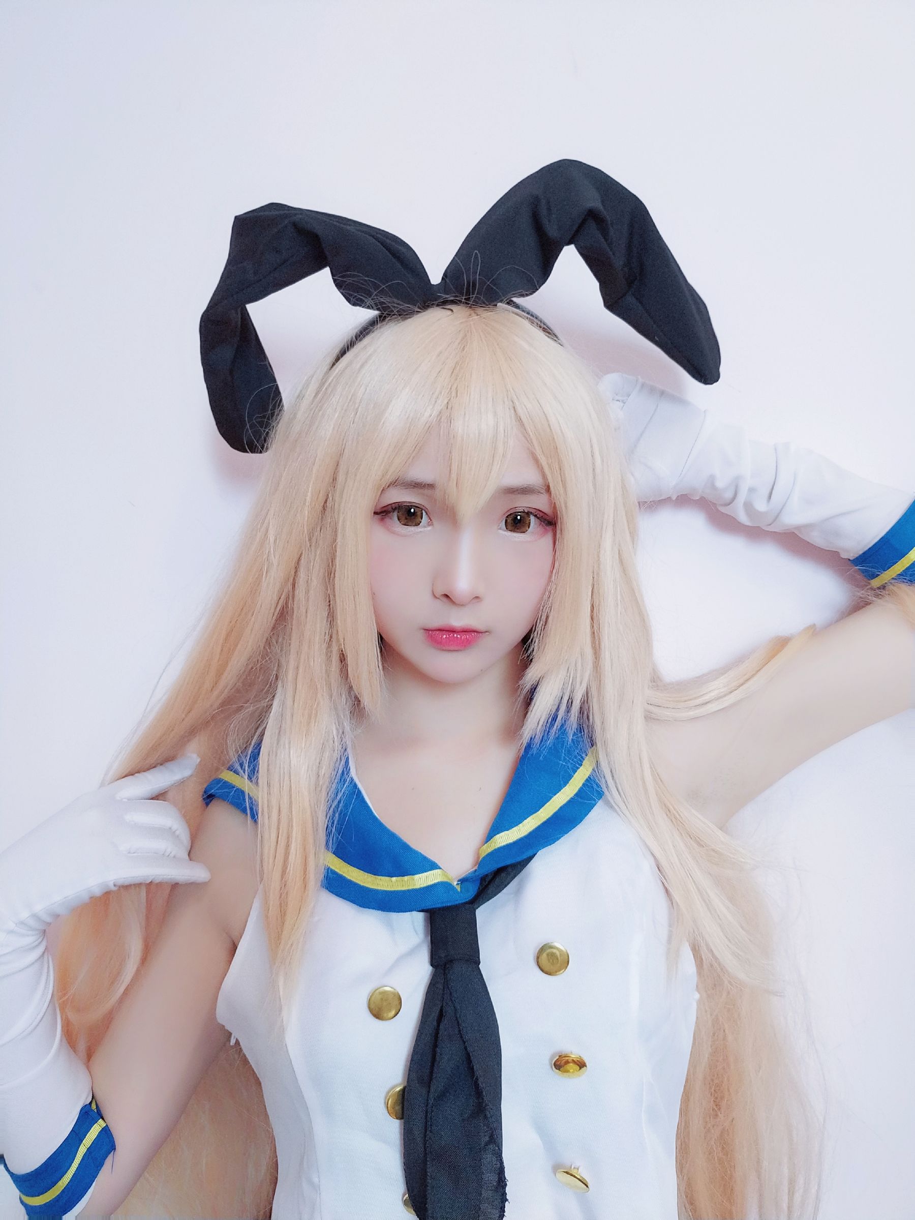 二次元美女古川kagura 岛风 Cosplay-第1张