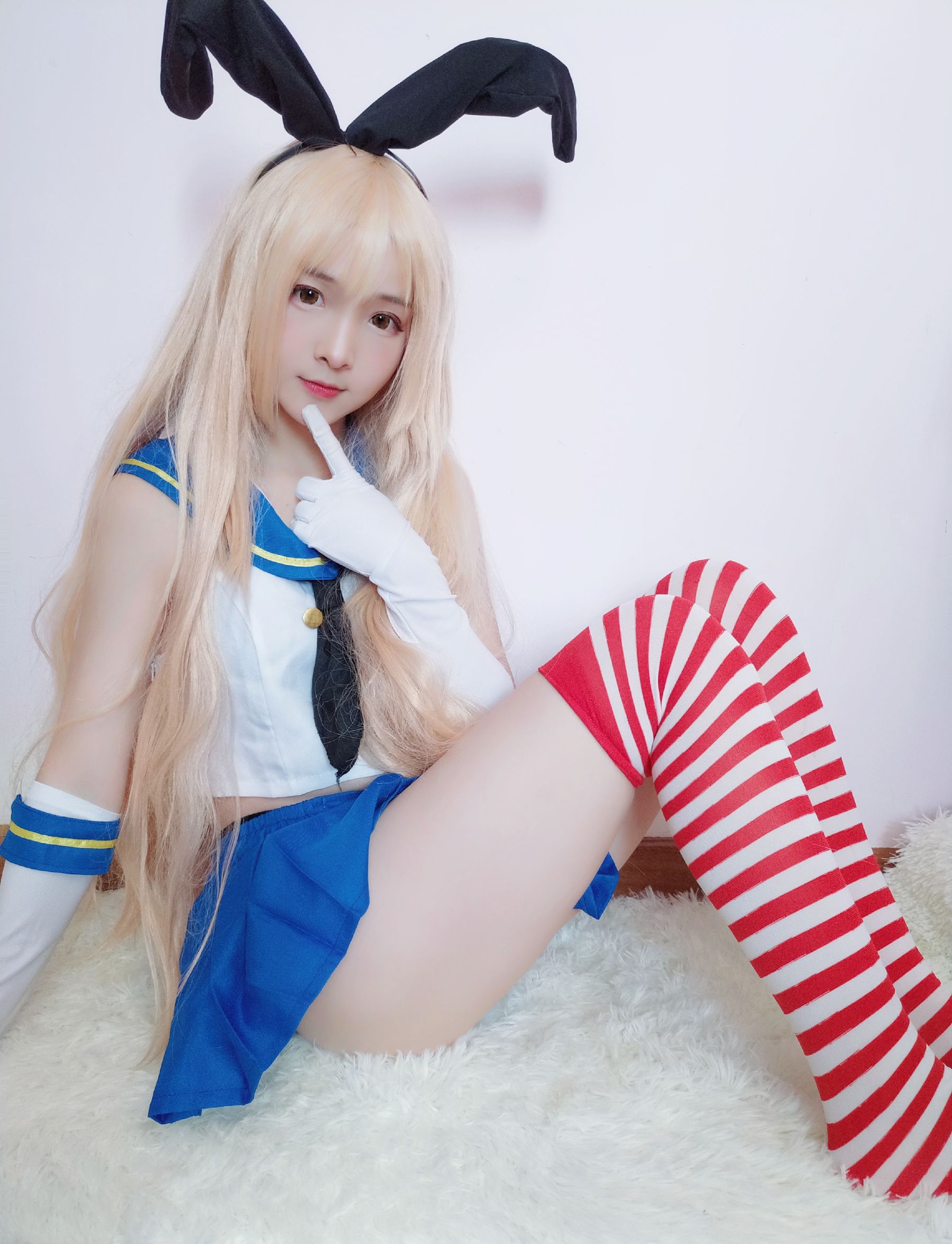 二次元美女古川kagura 岛风 Cosplay-第9张