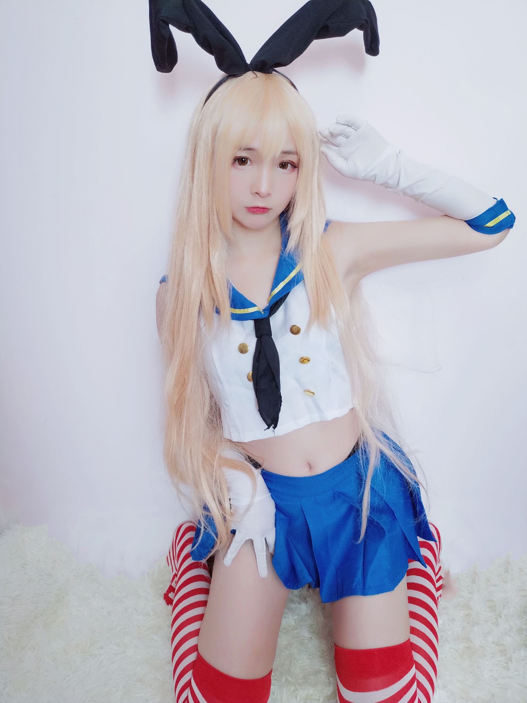 二次元美女古川kagura 岛风 Cosplay-第25张