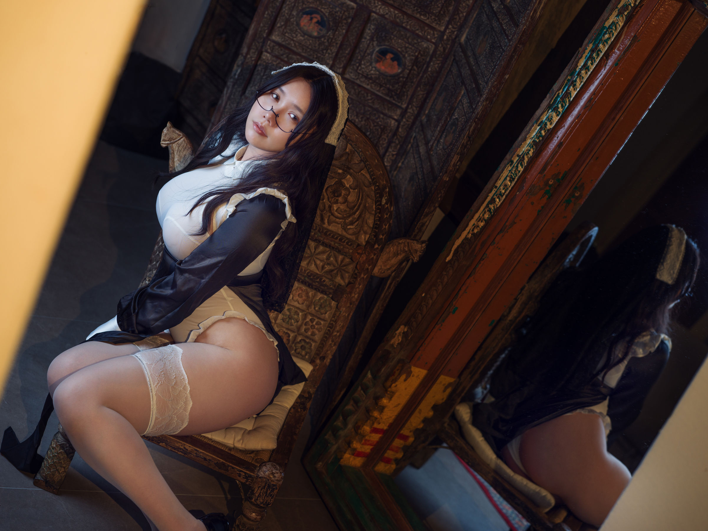 麻花麻花酱 – 修女 Cosplay-第33张