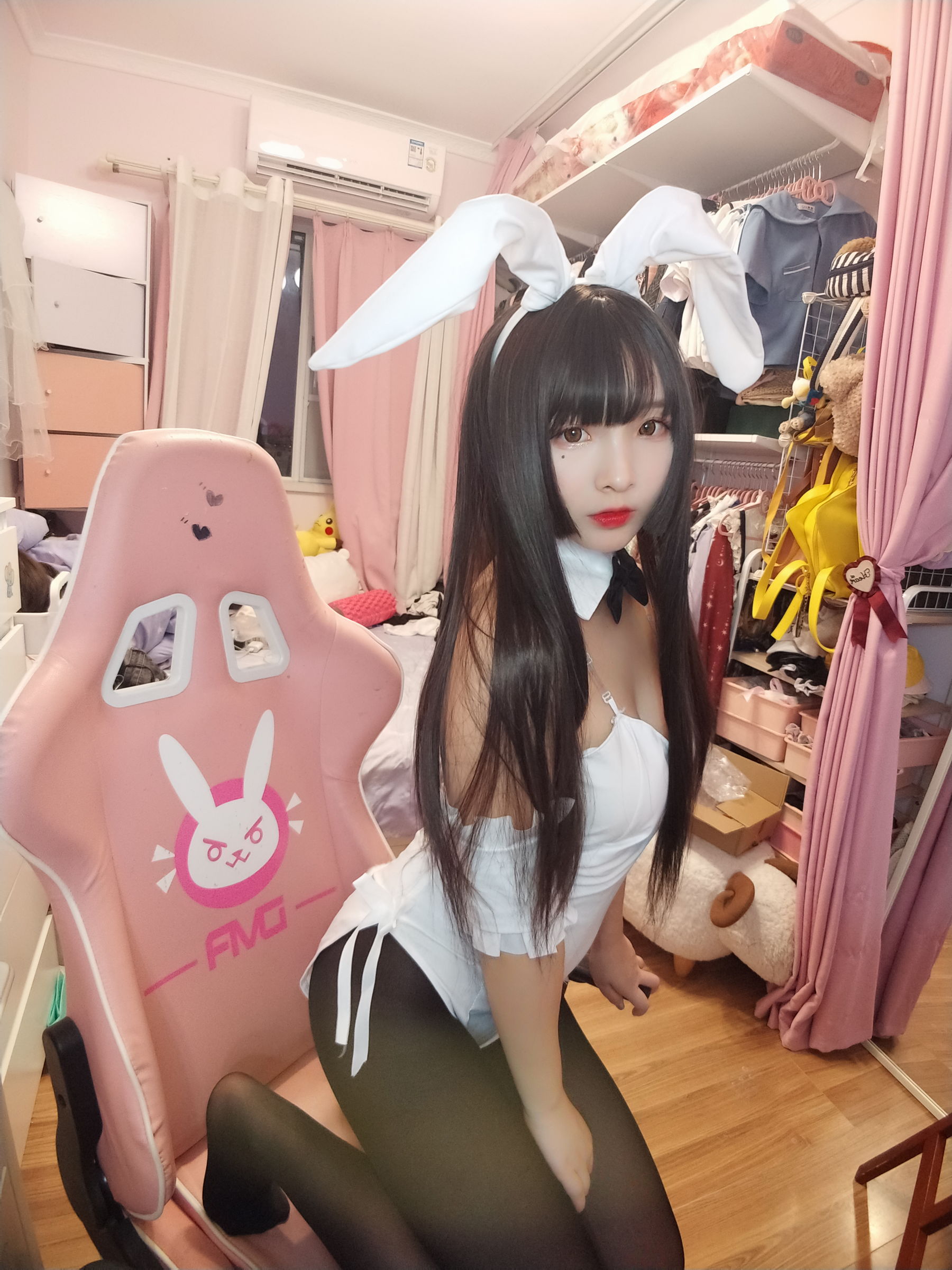 二次元美女古川kagura 黑丝兔女郎 Cosplay-第2张
