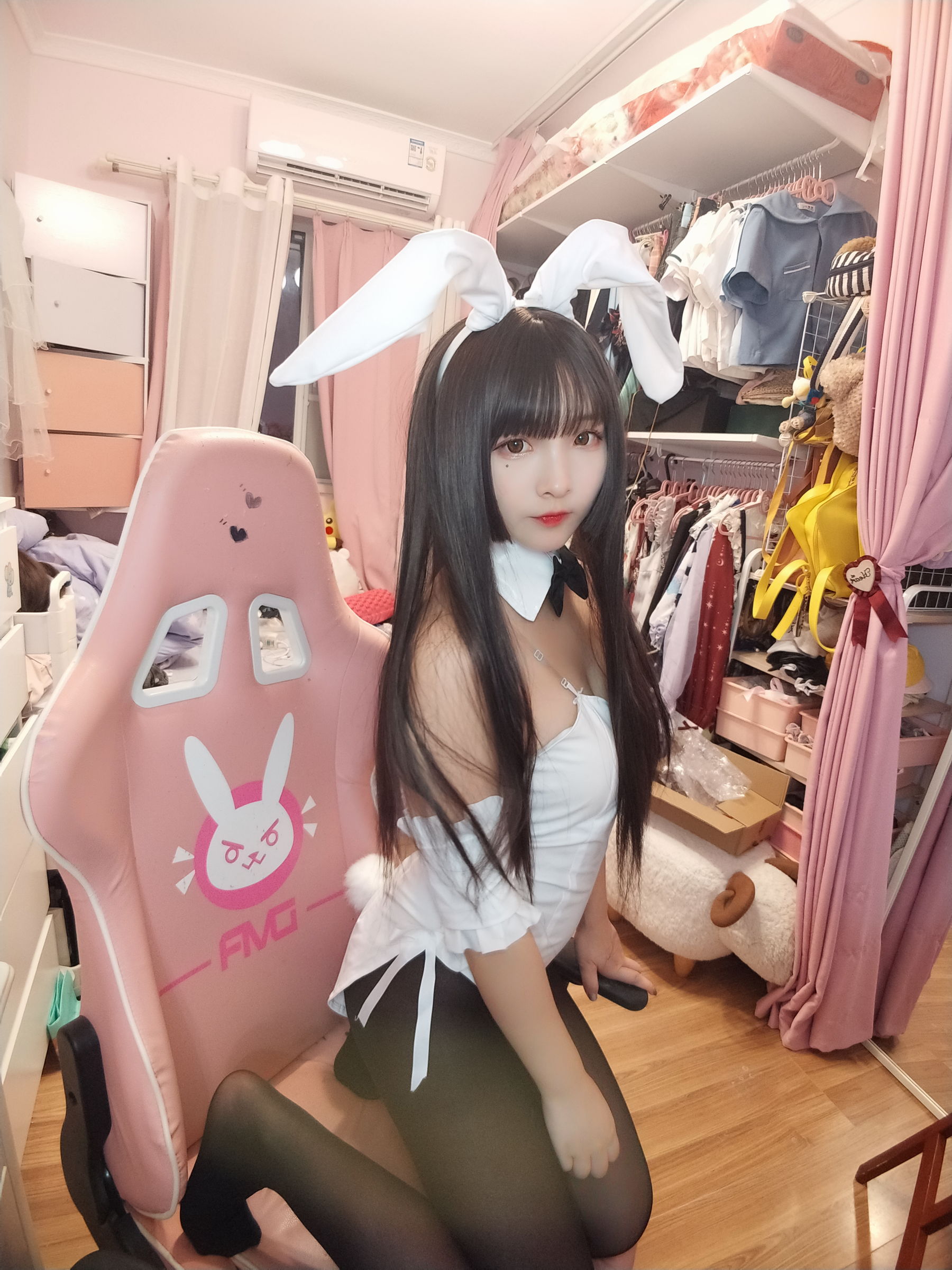 二次元美女古川kagura 黑丝兔女郎 Cosplay-第6张