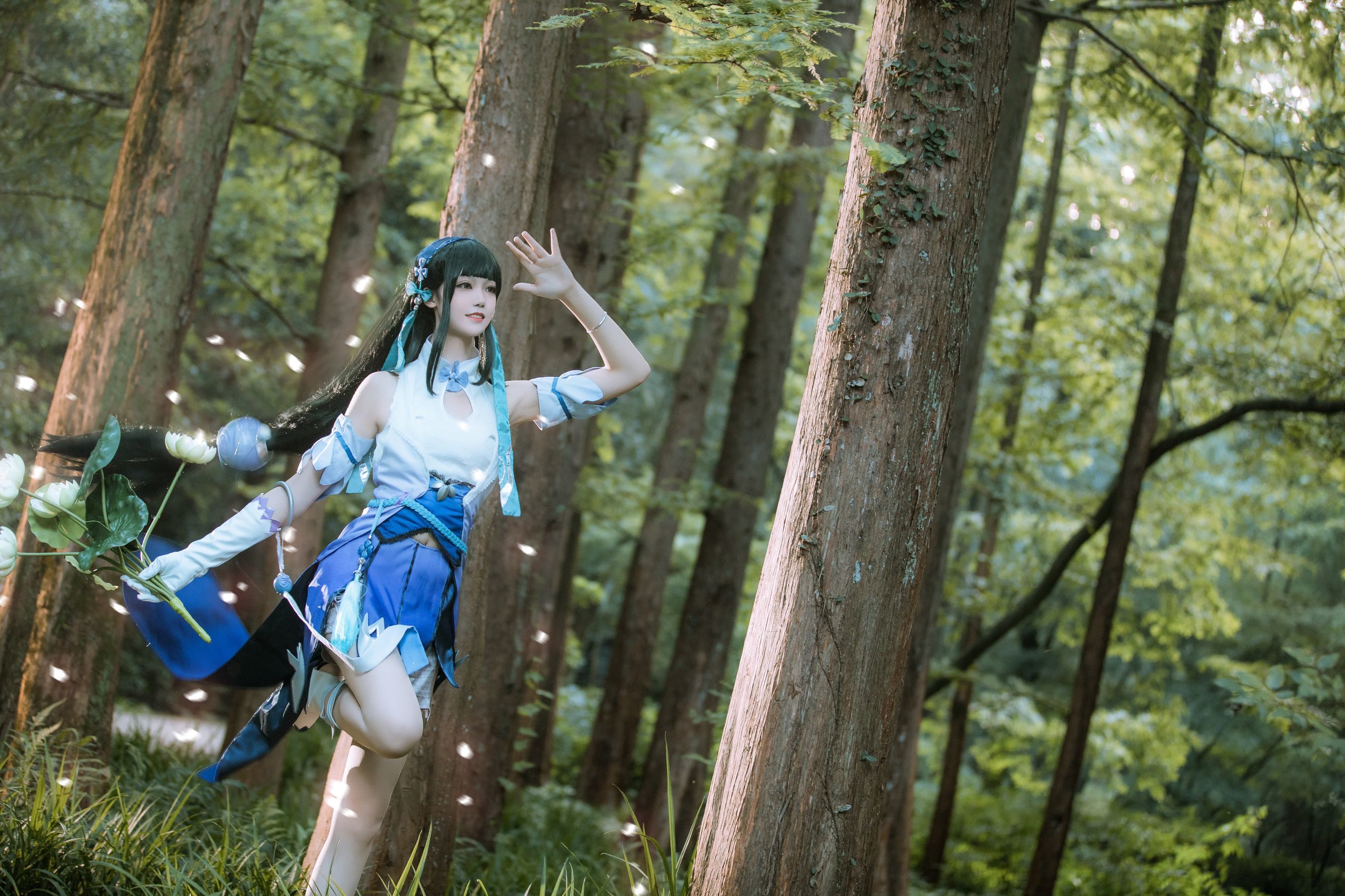 人气coser戚顾儿MIKI 王者荣耀 西施 Cosplay-第6张