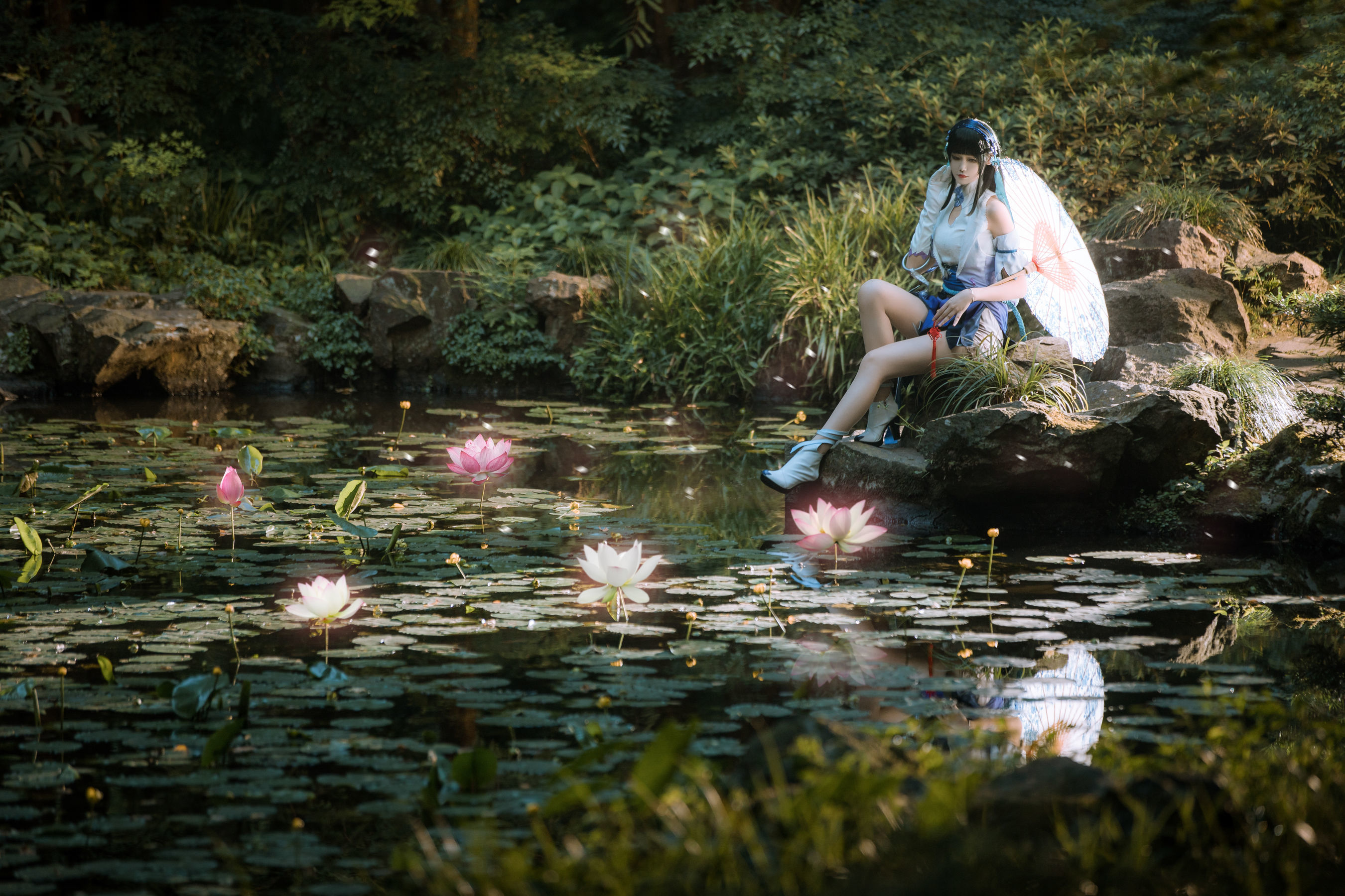人气coser戚顾儿MIKI 王者荣耀 西施 Cosplay-第15张