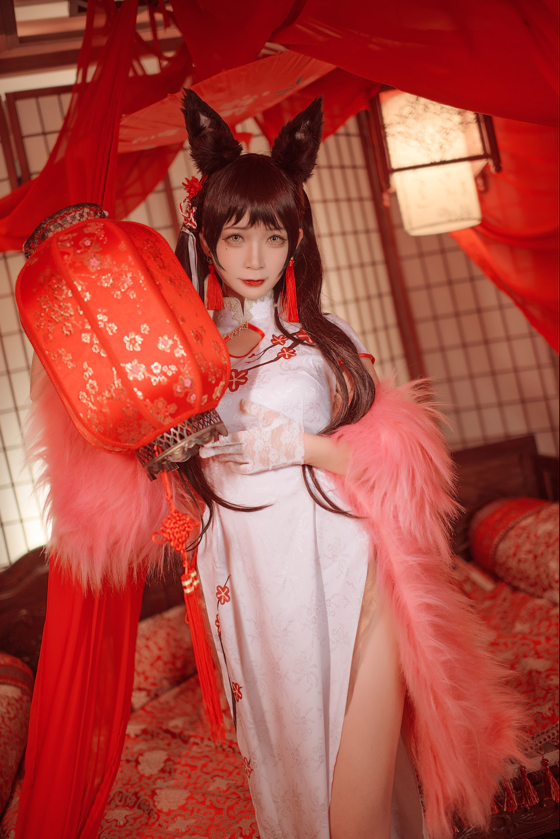 动漫博主樱落酱w 爱宕新春旗袍 Cosplay-第7张