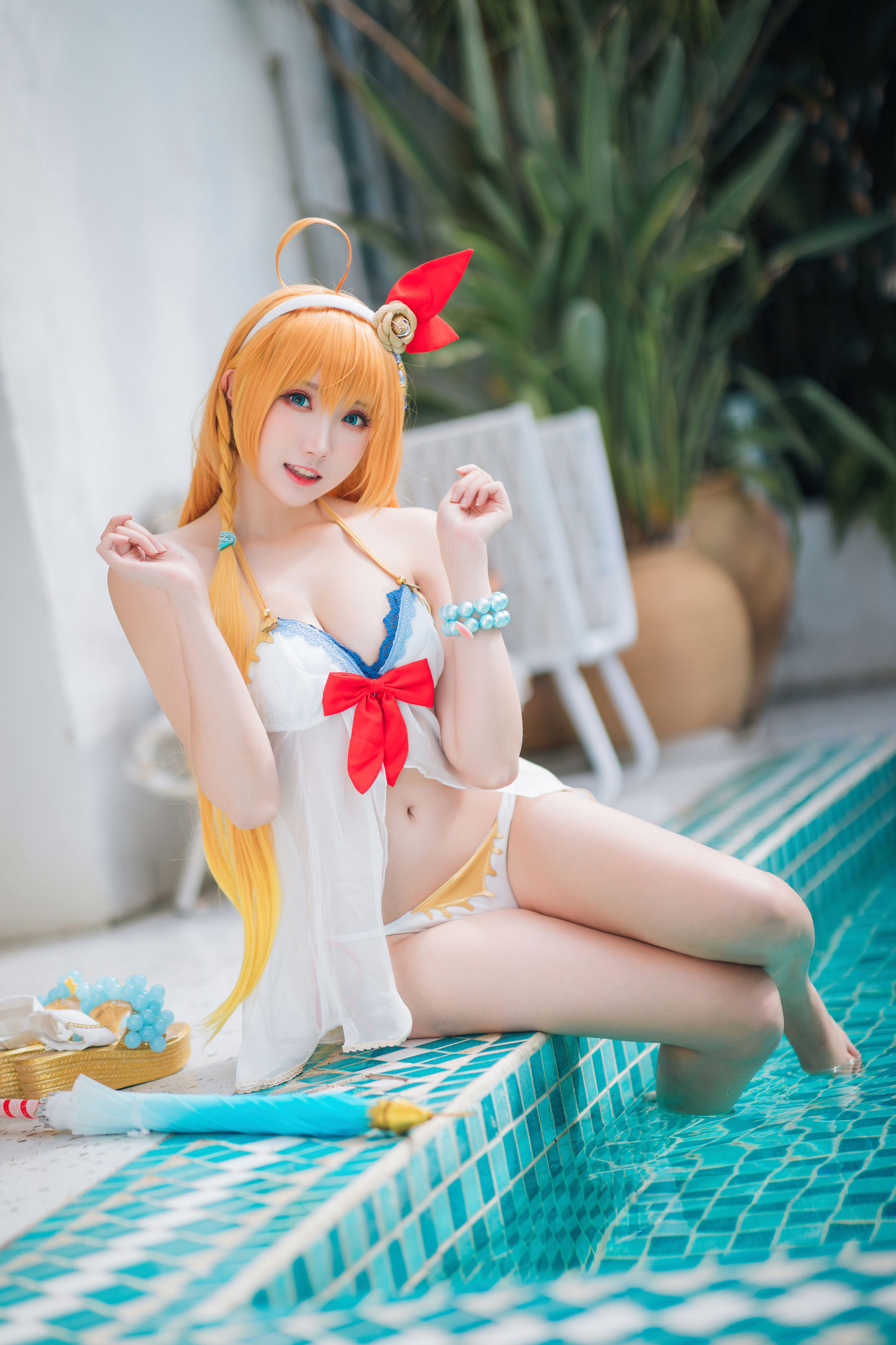 Coser瓜希酱福利 – 公主连结 夏日御三家 Cosplay-第2张