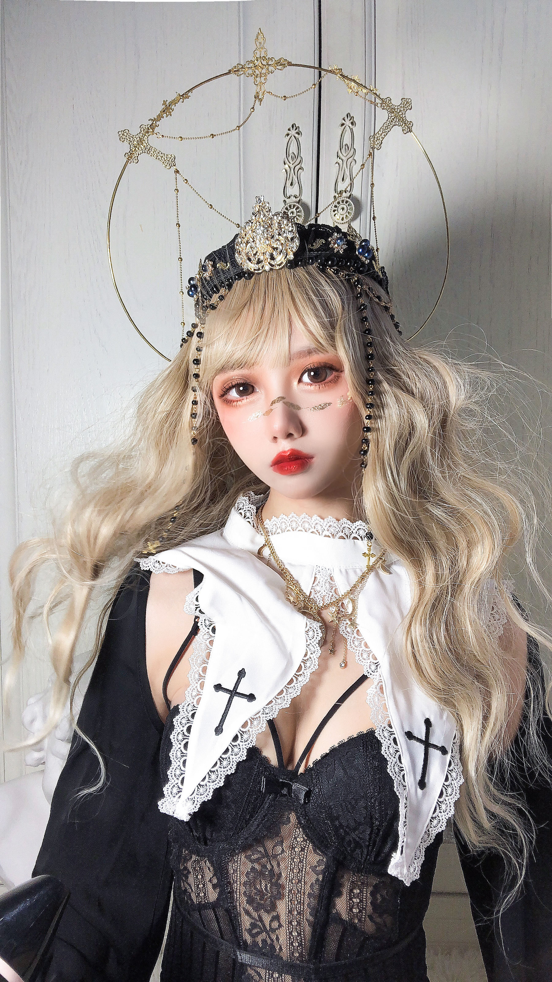 动漫博主果咩酱w – 叛逆修女 Cosplay-第3张