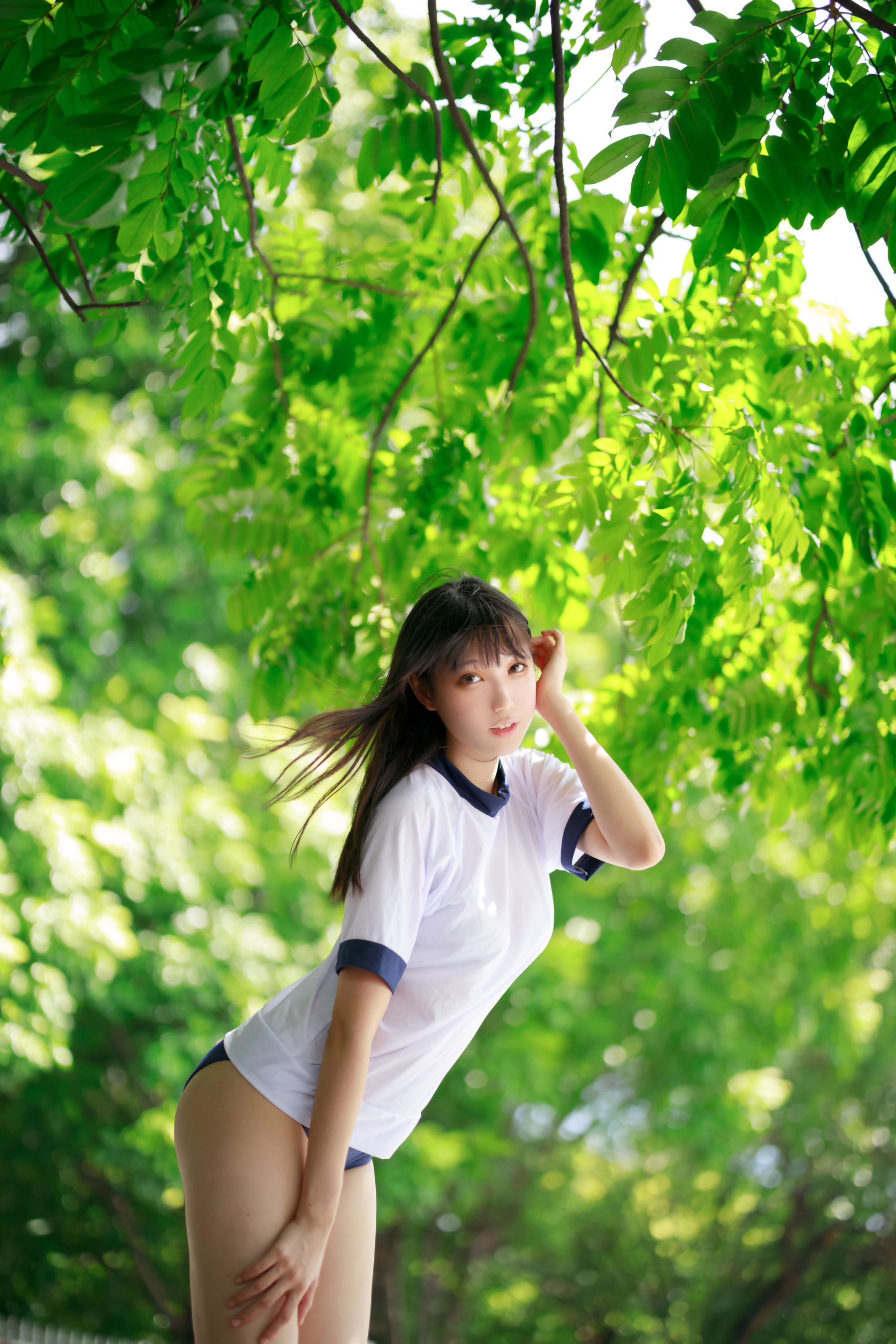 周叽是可爱兔兔 – 体操服 Cosplay-第1张