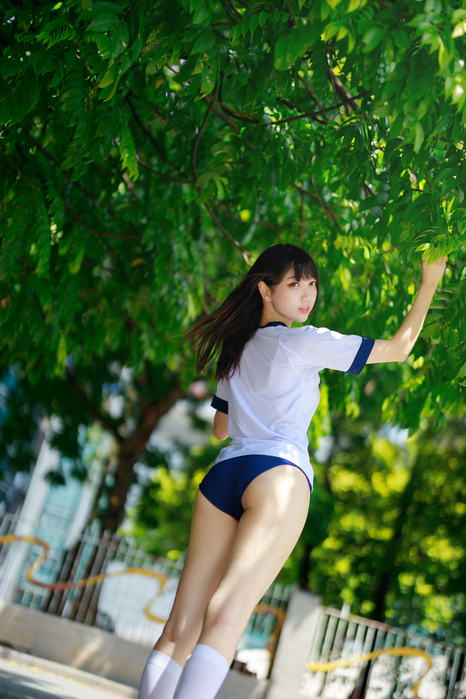 周叽是可爱兔兔 – 体操服 Cosplay-第31张