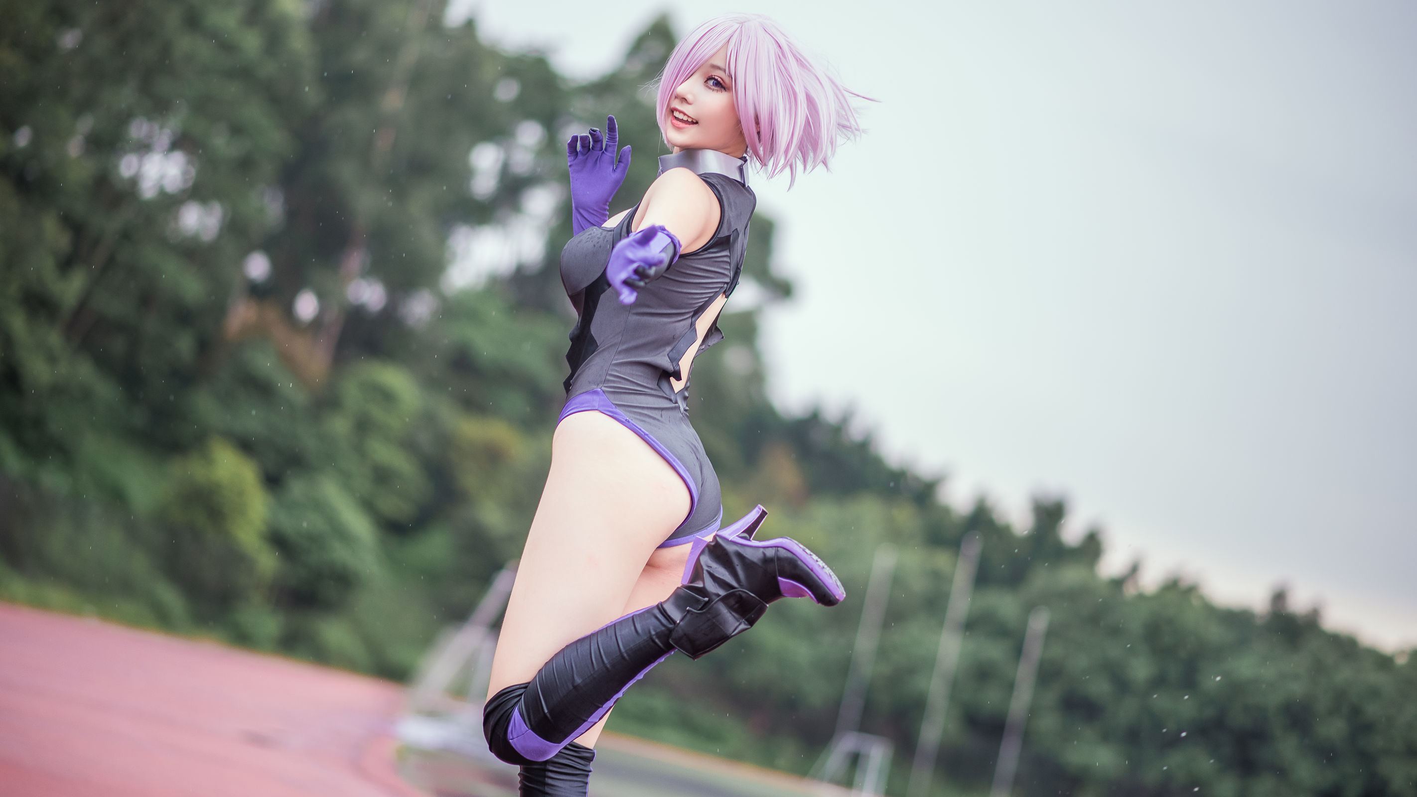 [萝莉COS] 萌妹菌烨tako – 玛修个人训练 Cosplay-第2张