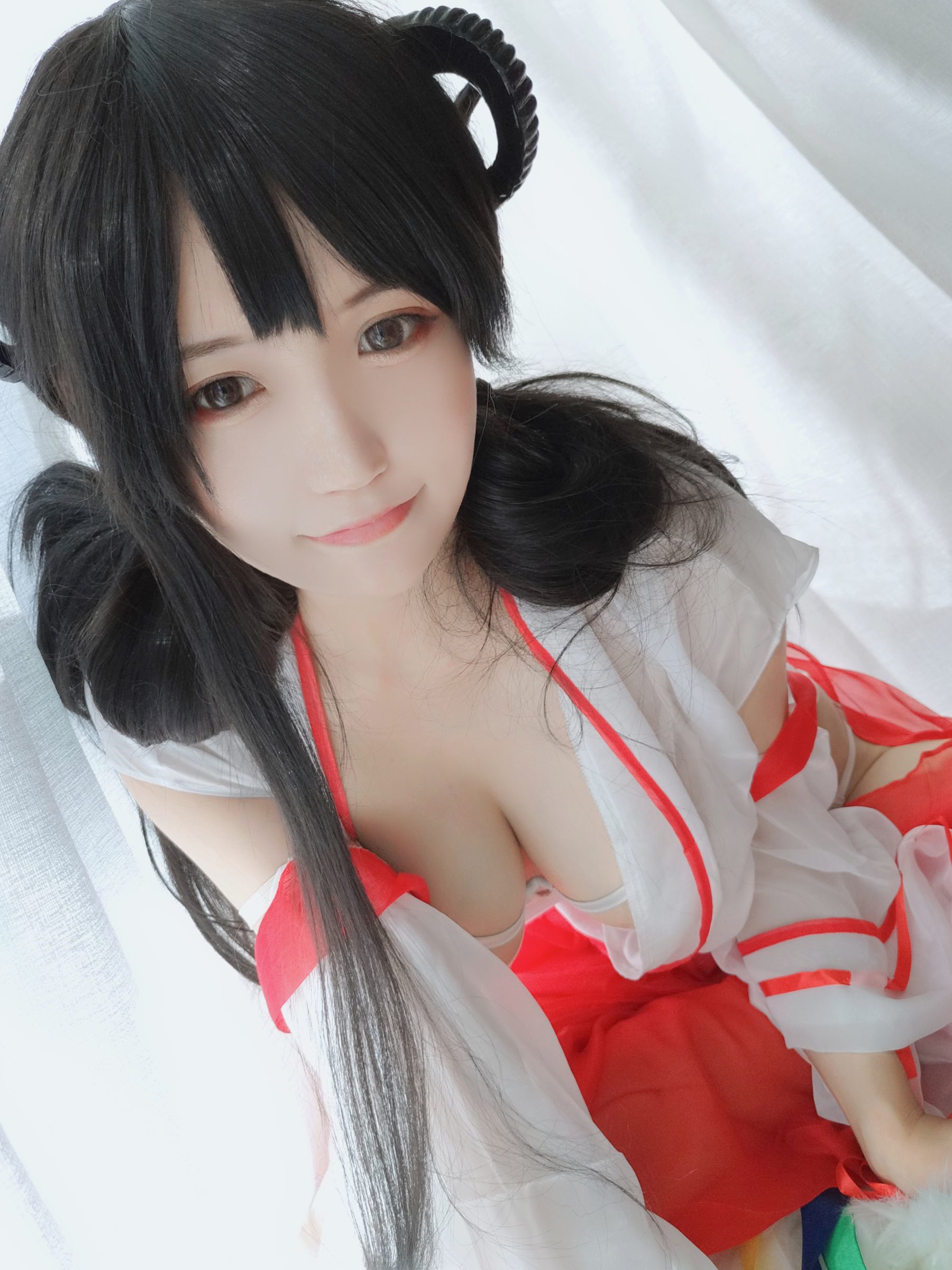 动漫博主小仓千代w – 巫女 Cosplay-第1张