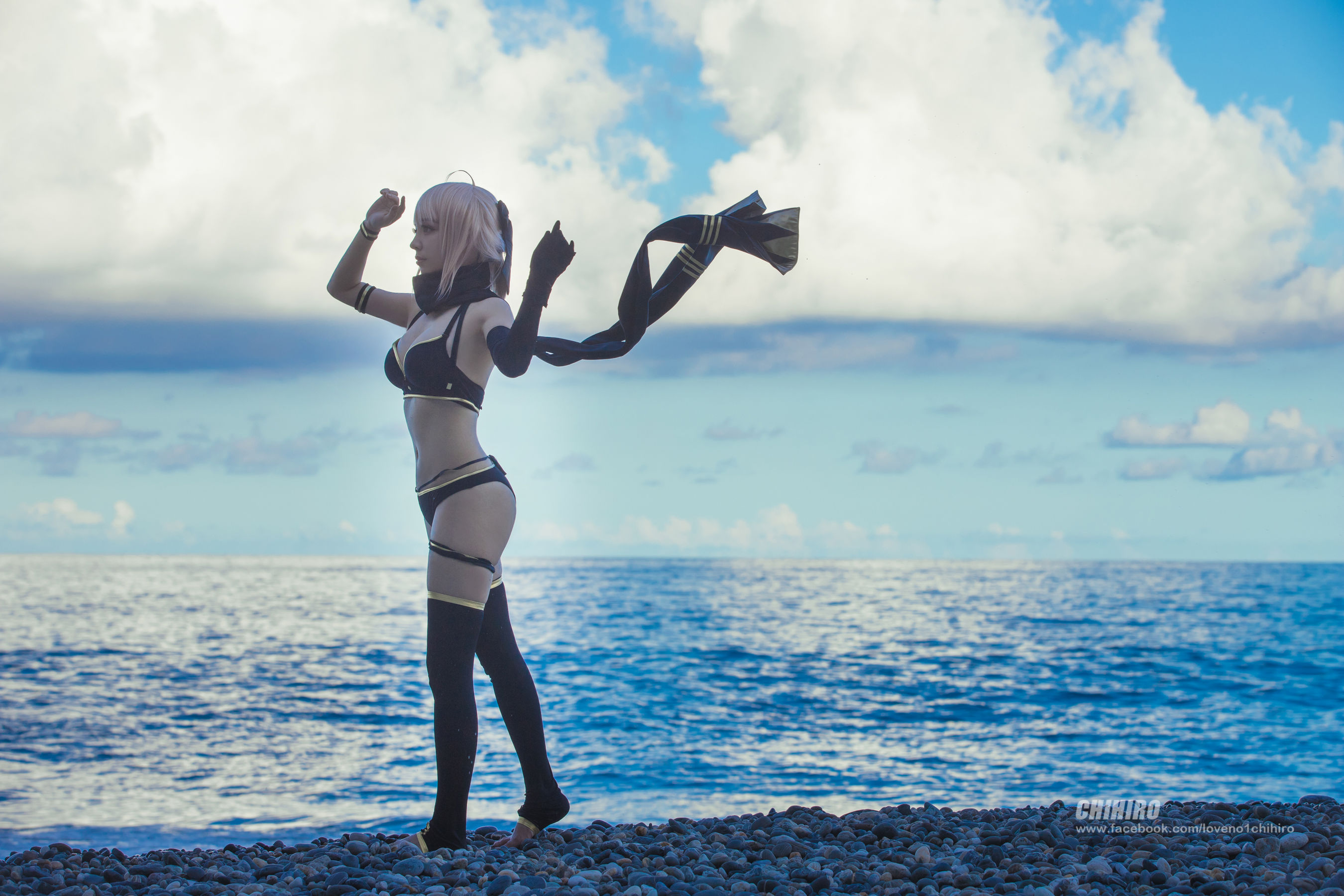 Cos妹子千寻 – 冲田总司 Cosplay-第1张