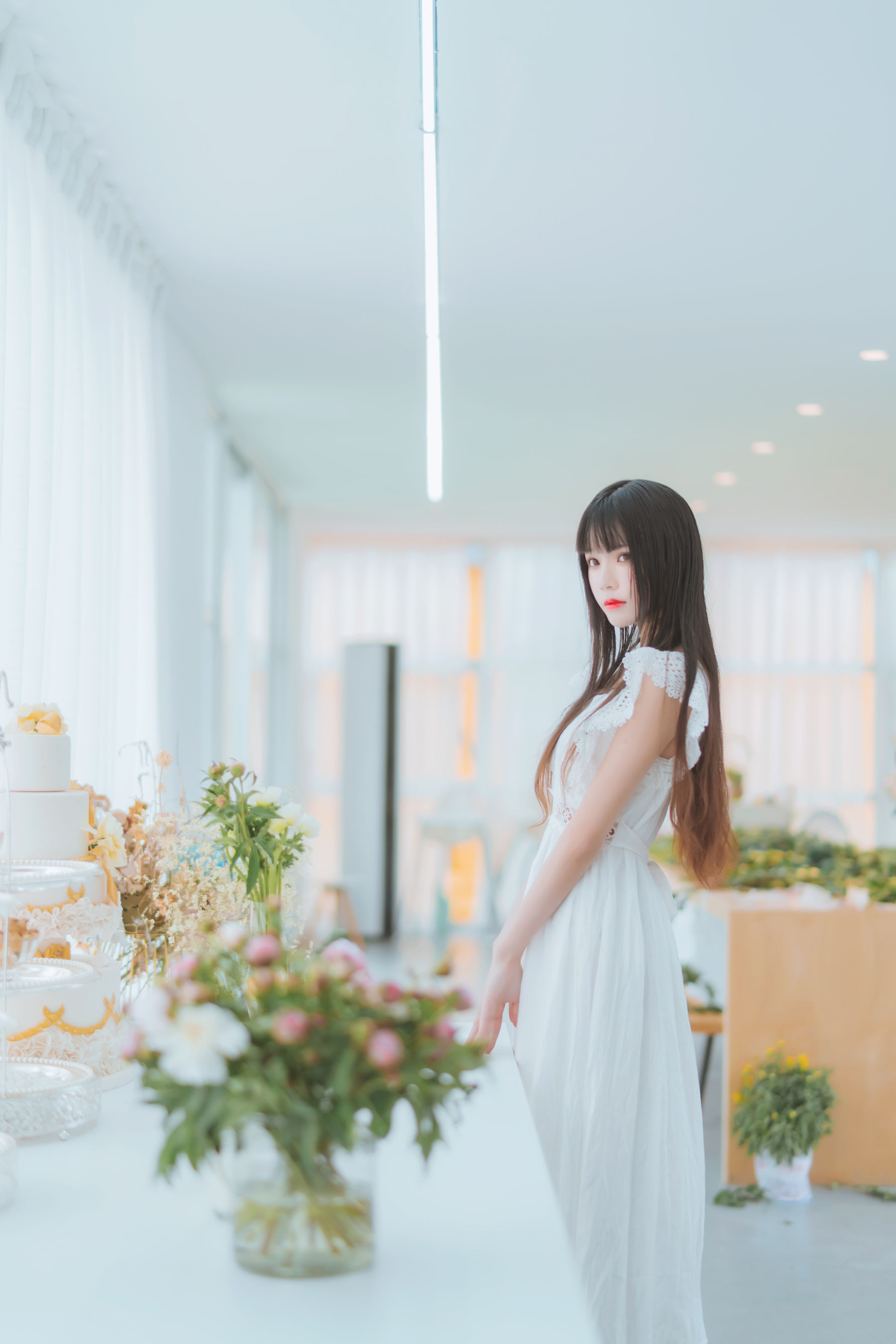 桜桃喵 – 清新之白花花 Cosplay-第5张