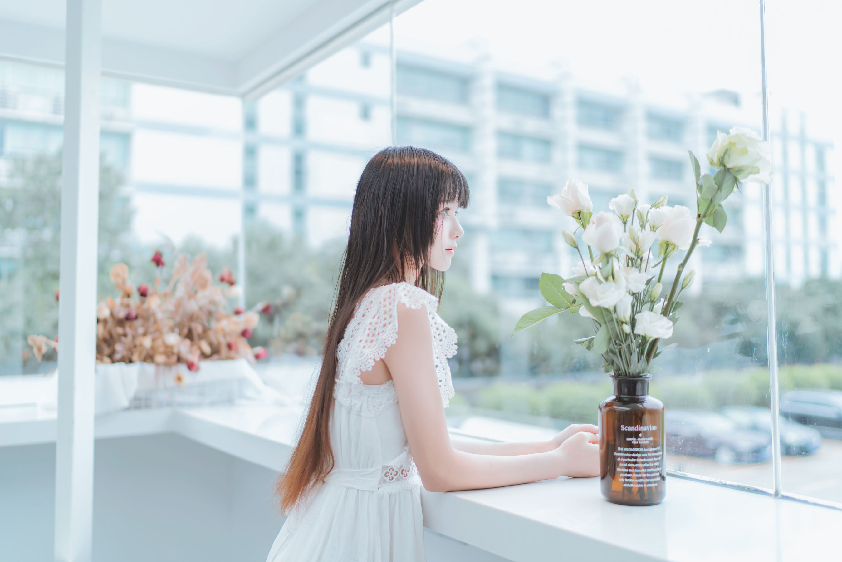 桜桃喵 – 清新之白花花 Cosplay-第7张
