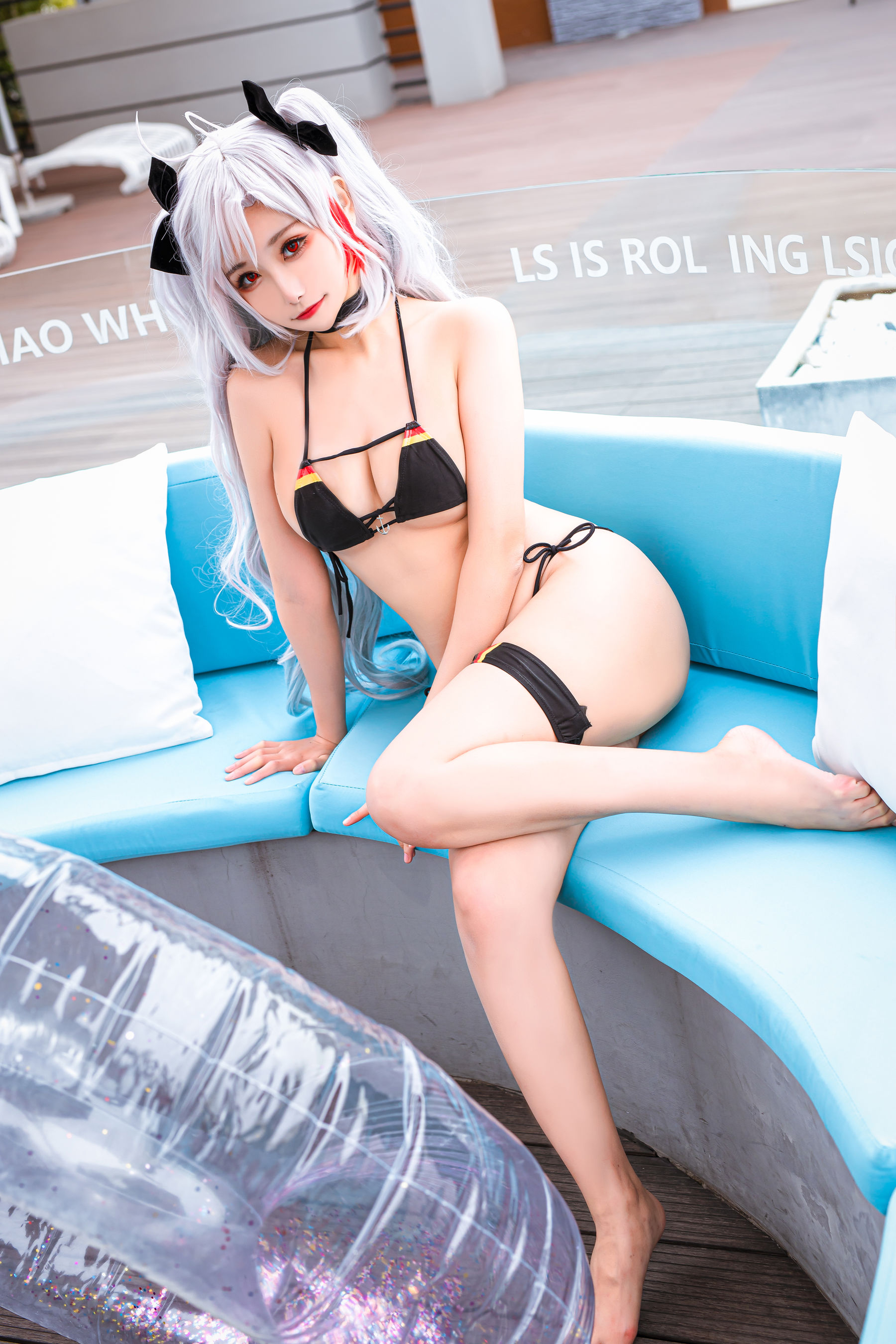 微博妹子Momoko葵葵 – 欧根之水着 Cosplay-第6张