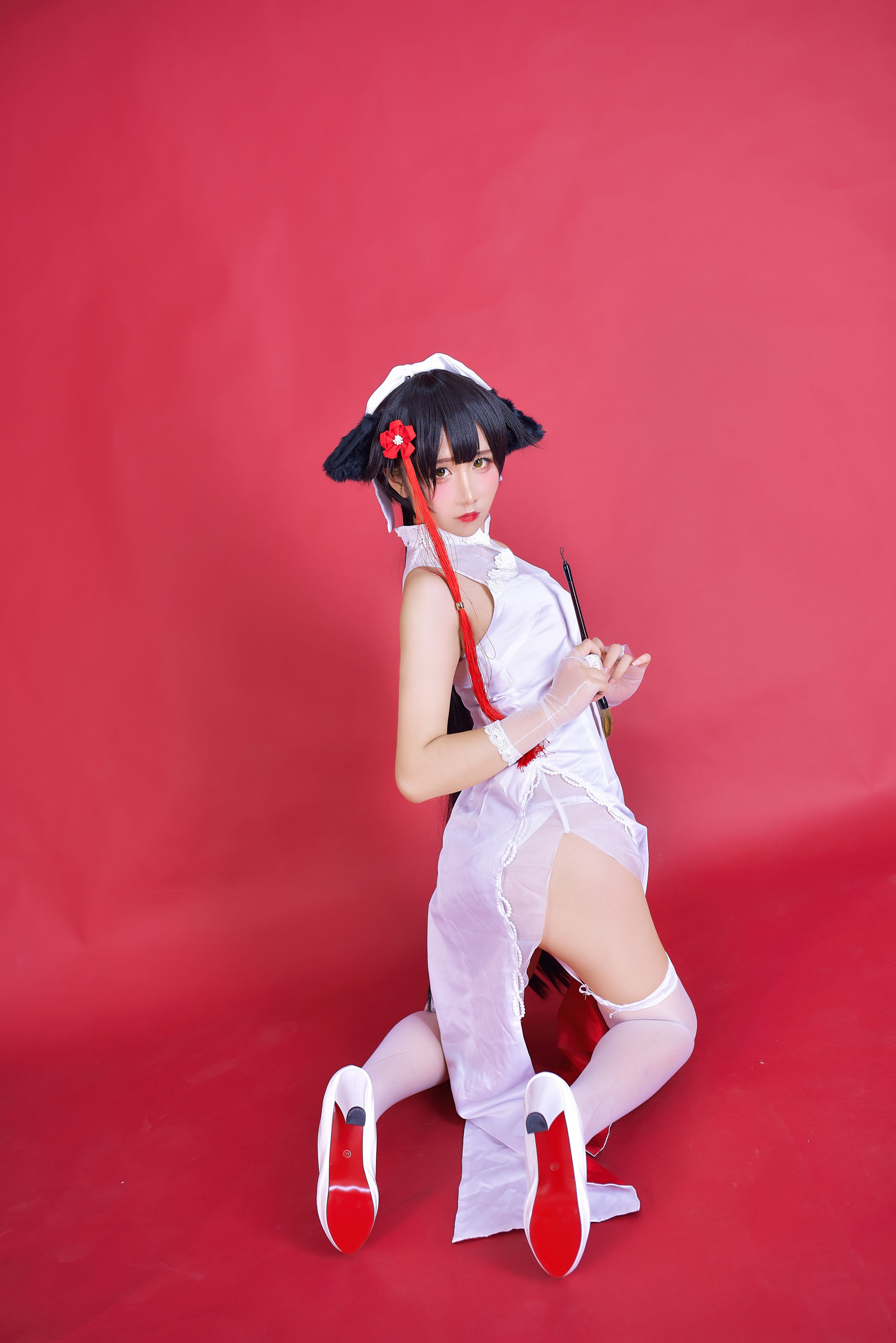 动漫博主九曲Jean 碧蓝航线 旗袍 Cosplay-第1张
