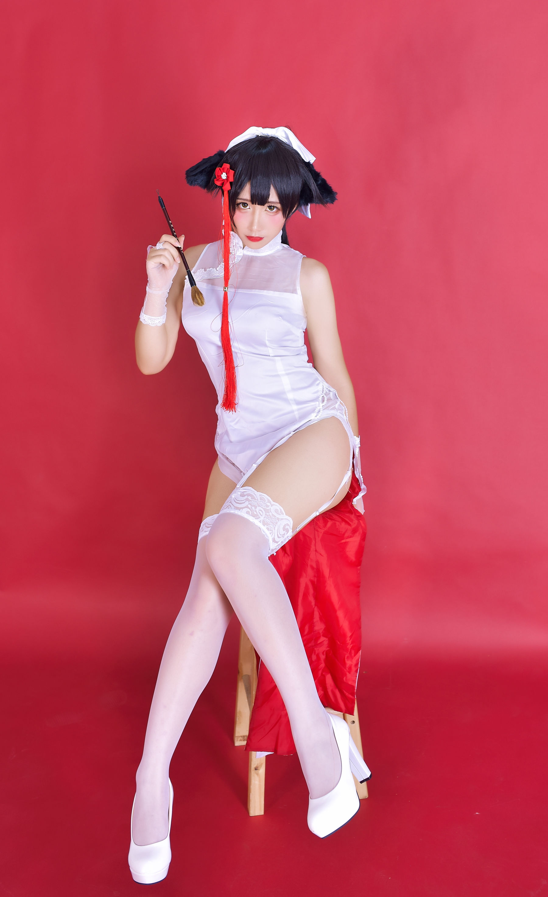 动漫博主九曲Jean 碧蓝航线 旗袍 Cosplay-第7张