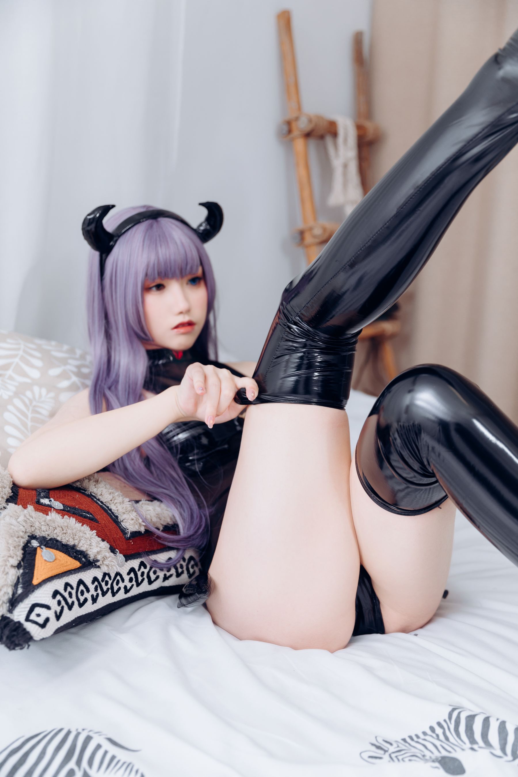 芋圆侑子SJ_ – 紫发魅魔 Cosplay-第20张