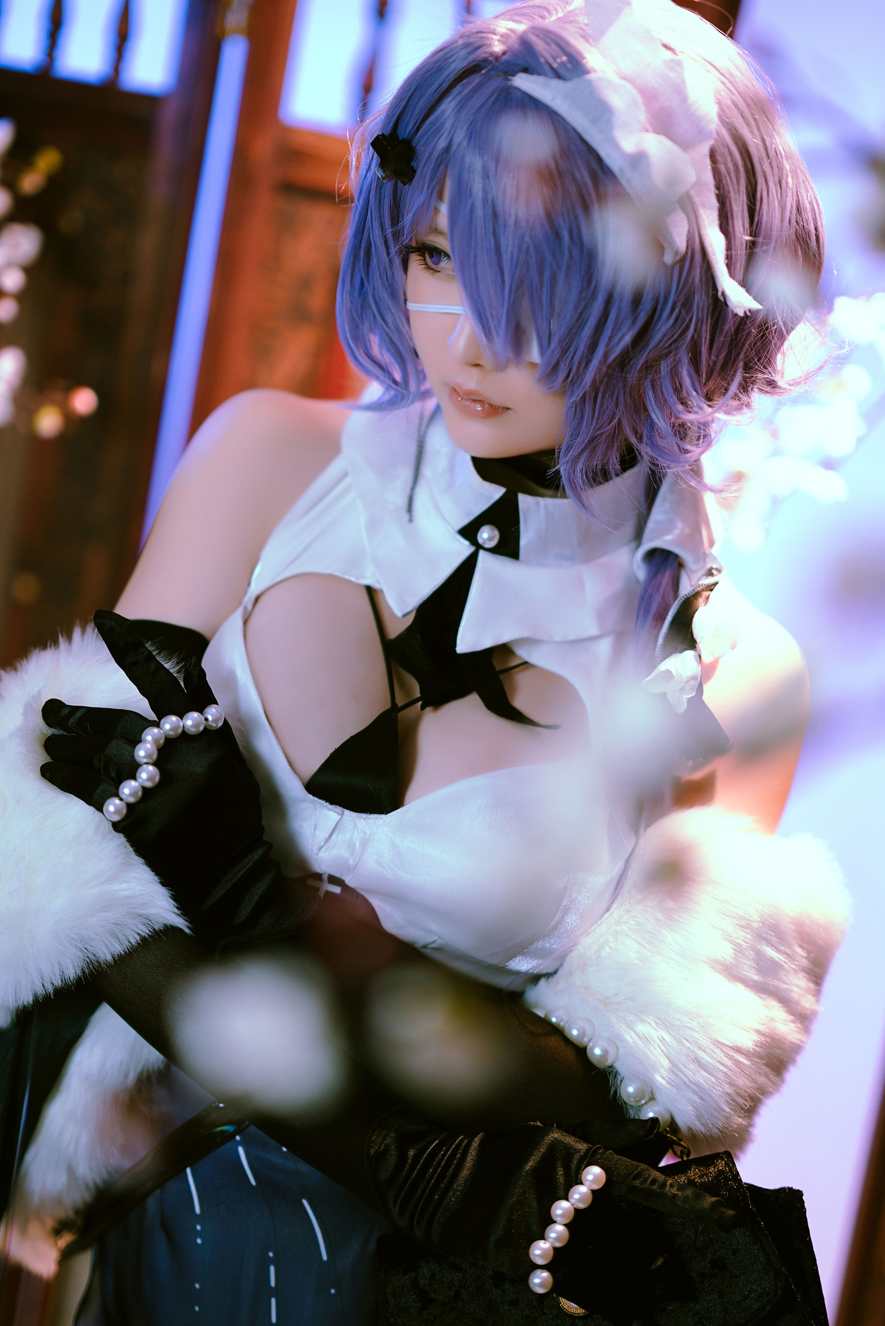 Coser小姐姐星之迟迟 – 絮雨 孤寒峭 Cosplay-第1张