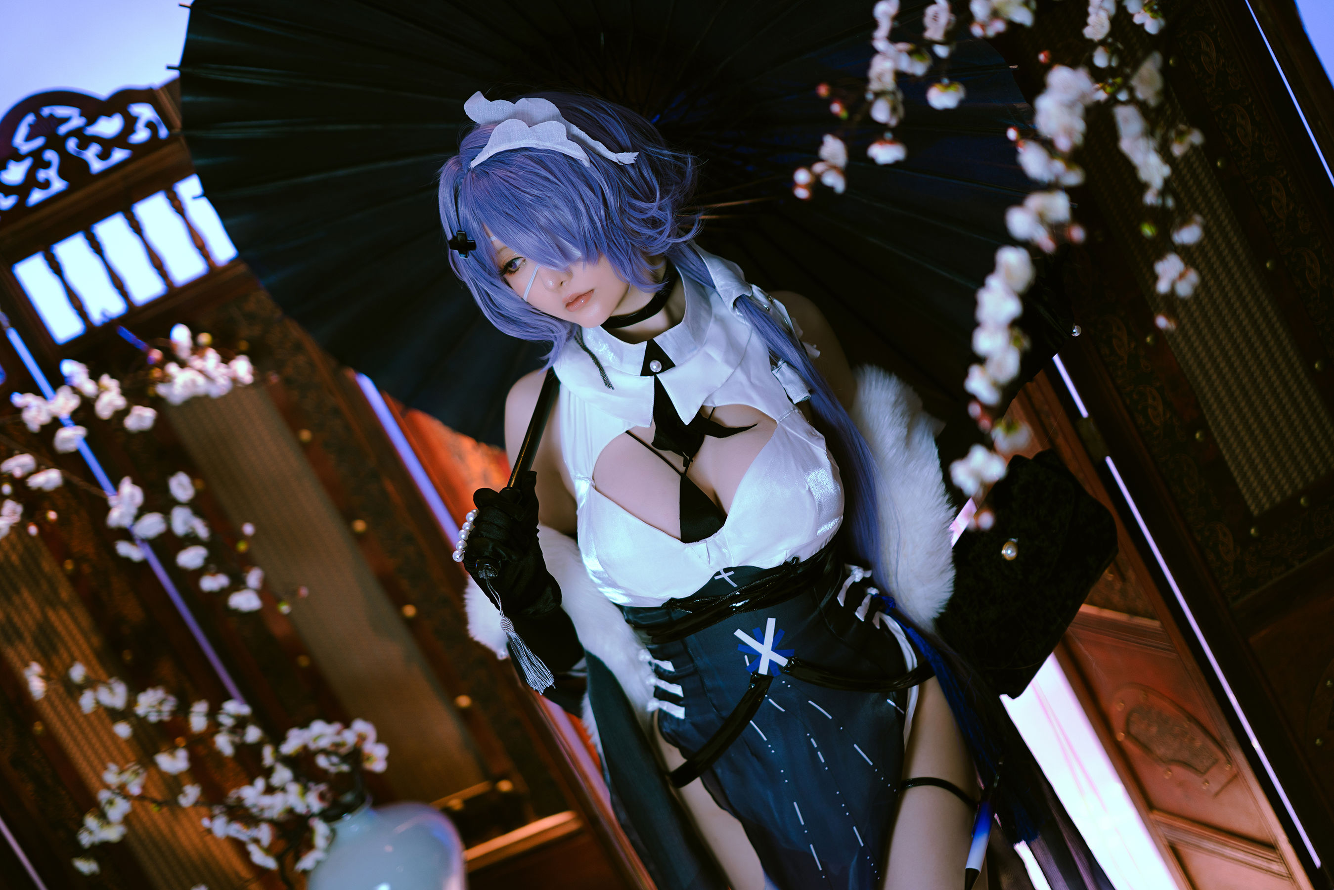 Coser小姐姐星之迟迟 – 絮雨 孤寒峭 Cosplay-第3张